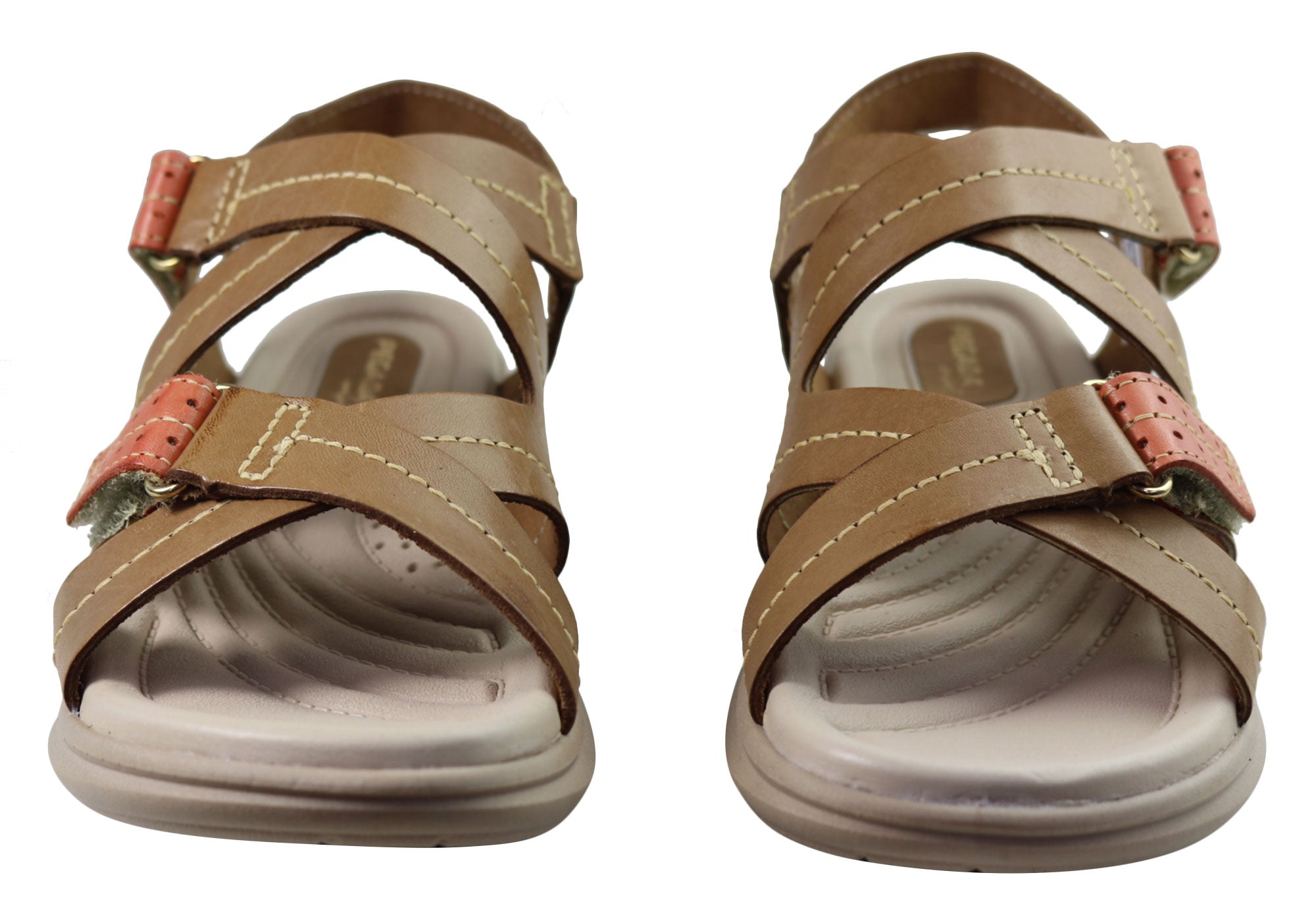 Pegada Sien Women's Comfortable Leather Sandals - Handmade in Brazil - Perfect for Summer, Beach & Casual Outings
