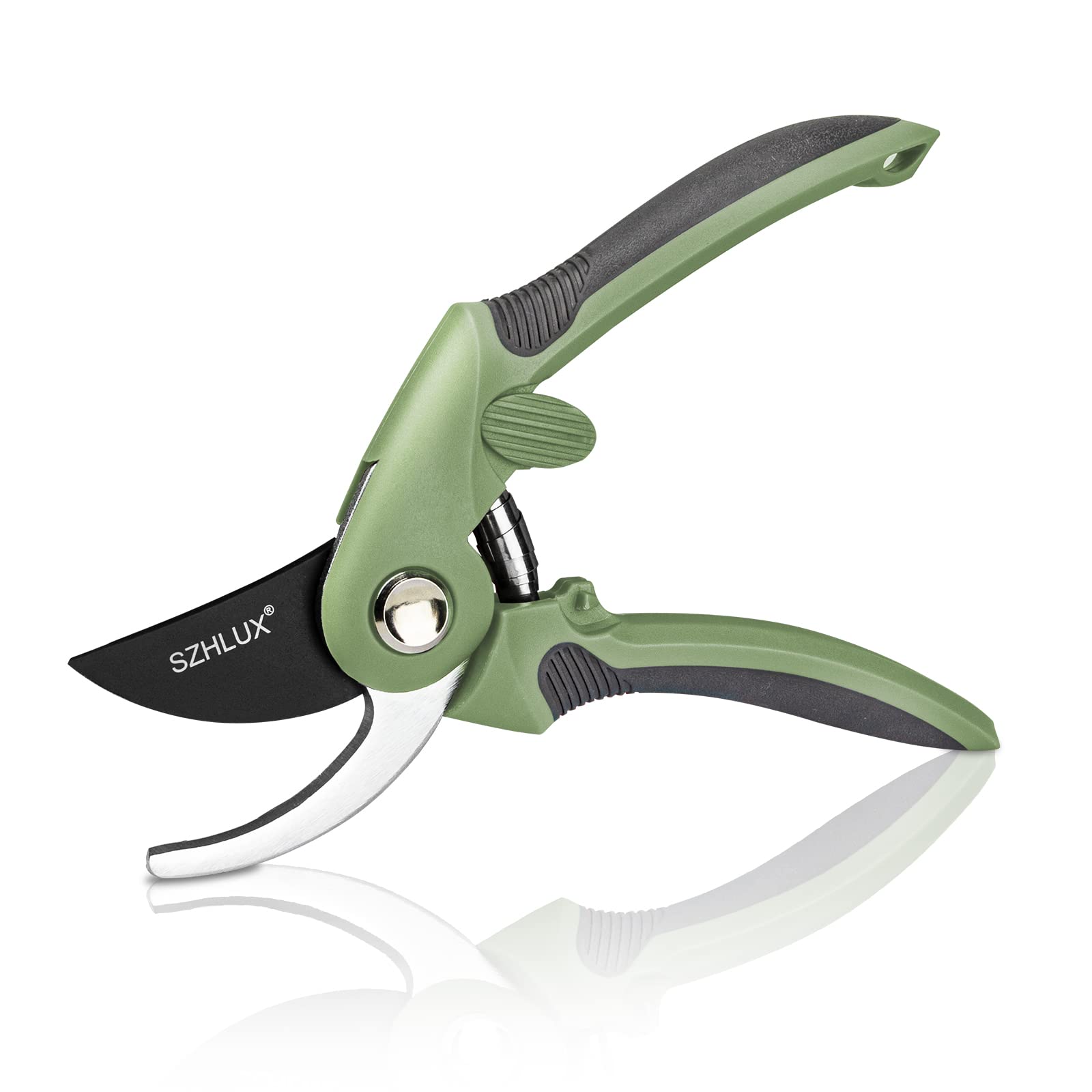 Premium SZHLUX Pruning Shears - Sharp SK5 Carbon Steel Bypass Pruner for Gardening, 5/8