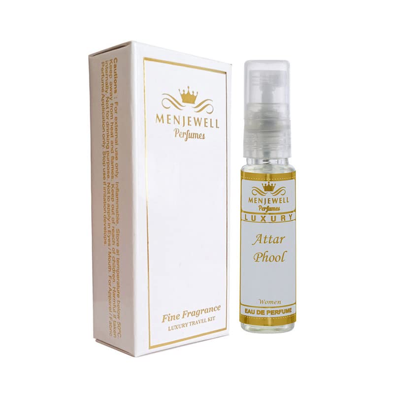 Menjewell Attar Phool Perfume for Women - Long Lasting Luxury Floral Fragrance | Travel Size Mini Perfume (10ML) | Perfect for Daily Wear, Special Occasions & Gifts