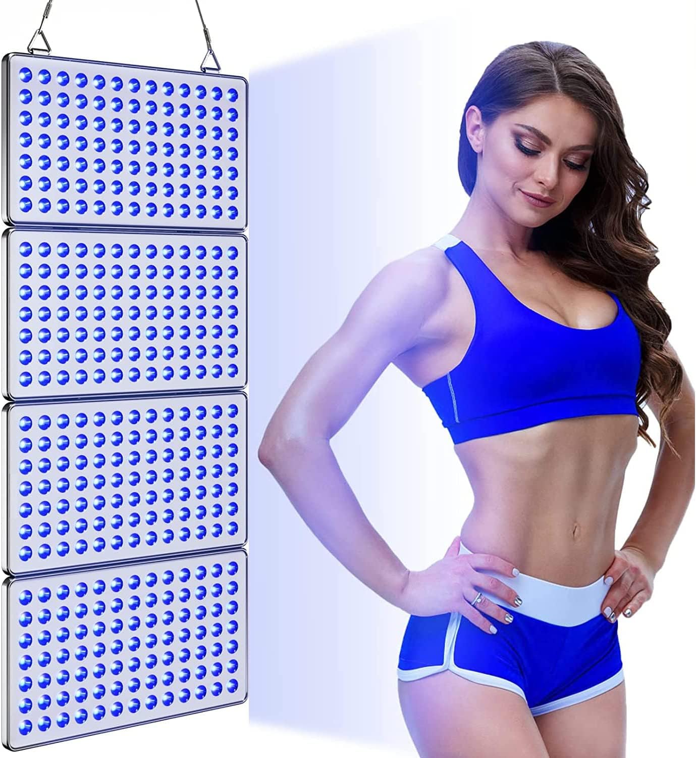 48W Foldable LED Tanning Light Solarium - 364 LEDs for Face & Body Tanning at Home | Portable Sunbed for Indoor Tanning, Spa & Beauty Salon Use