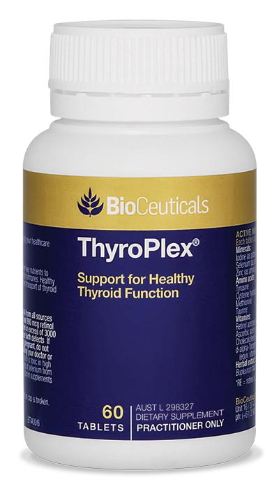 BioCeuticals ThyroPlex Thyroid Support Supplement - Natural Thyroid Gland Support for Energy & Metabolism - Ideal for Hypothyroidism & Hashimoto's Relief (60 Capsules) | Boost Energy, Improve Focus & Support Healthy Weight Management