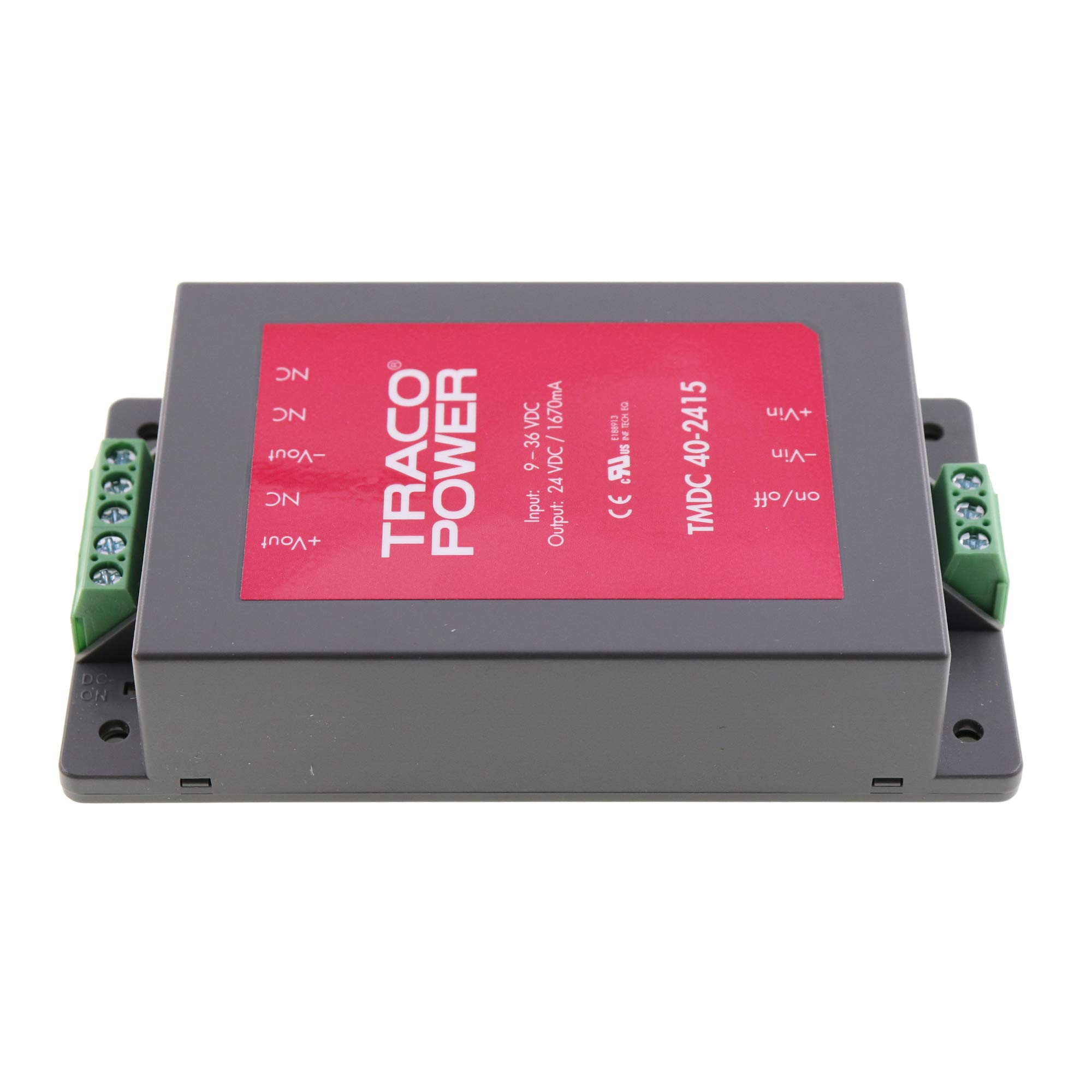 40W DC/DC Power Converter 24V 1670mA Single Output Voltage Regulator for Industrial Equipment, Solar Systems & Automotive Electronics