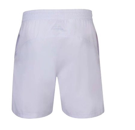 Babolat Boys' Tennis Shorts - White | Breathable & Comfortable for Junior Tennis Players | Perfect for Training & Matches