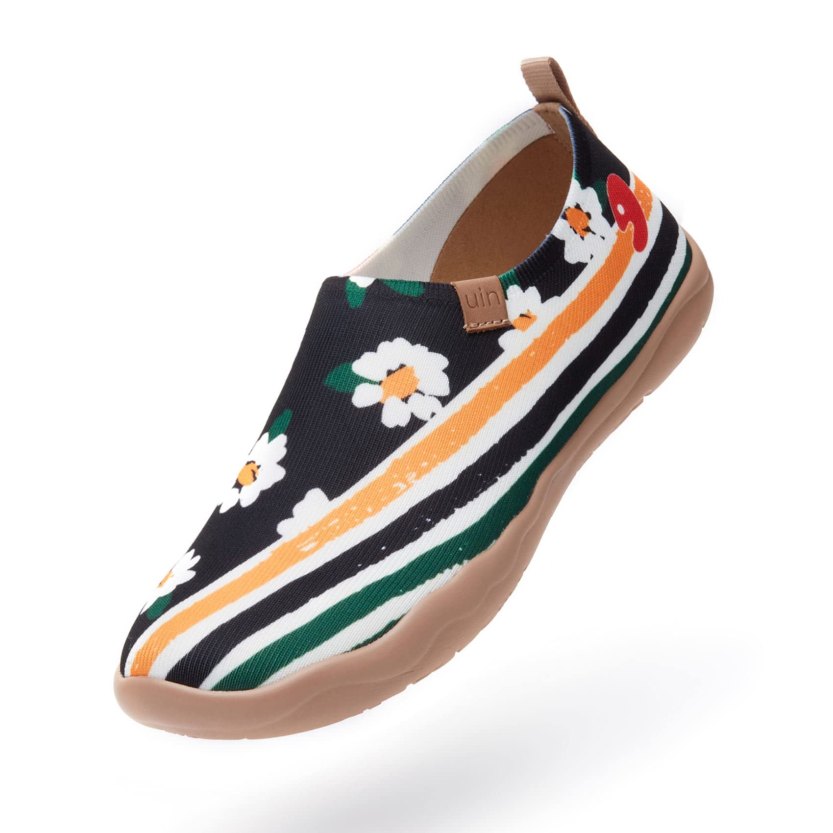 UIN Women's Art Painted Slip-On Travel Shoes | Lightweight Knit Loafers | Comfortable Casual Sneakers | Toledo Ⅱ Collection | Perfect for Walking, Travel & Everyday Wear
