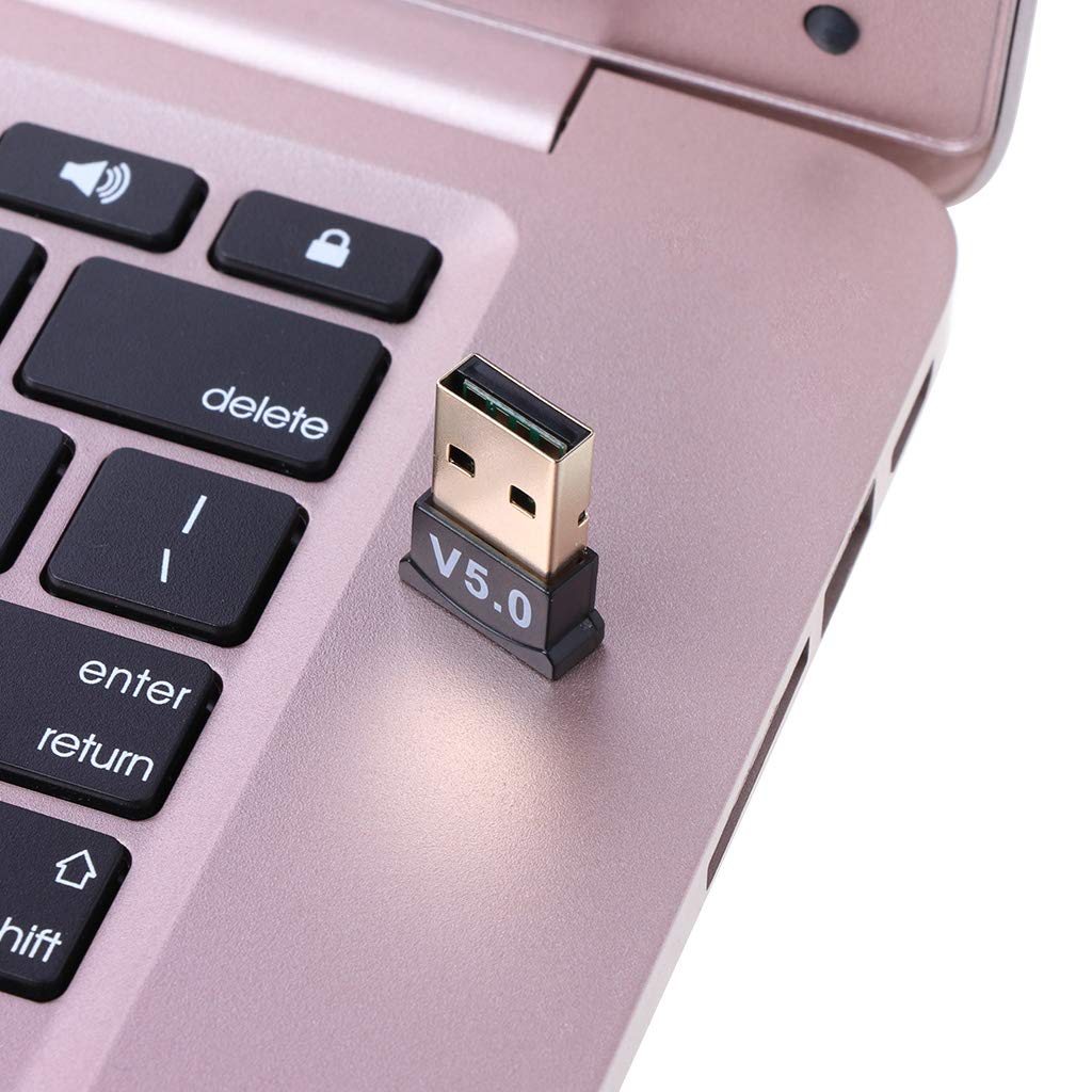 MISUVRSE Bluetooth 5.0 Adapter Transmitter & Receiver - Wireless USB Dongle for PC, Laptop, Desktop, Keyboard, Mouse, Headset, Speaker, Nintendo Switch | Plug & Play for Home Office, Gaming, and Entertainment