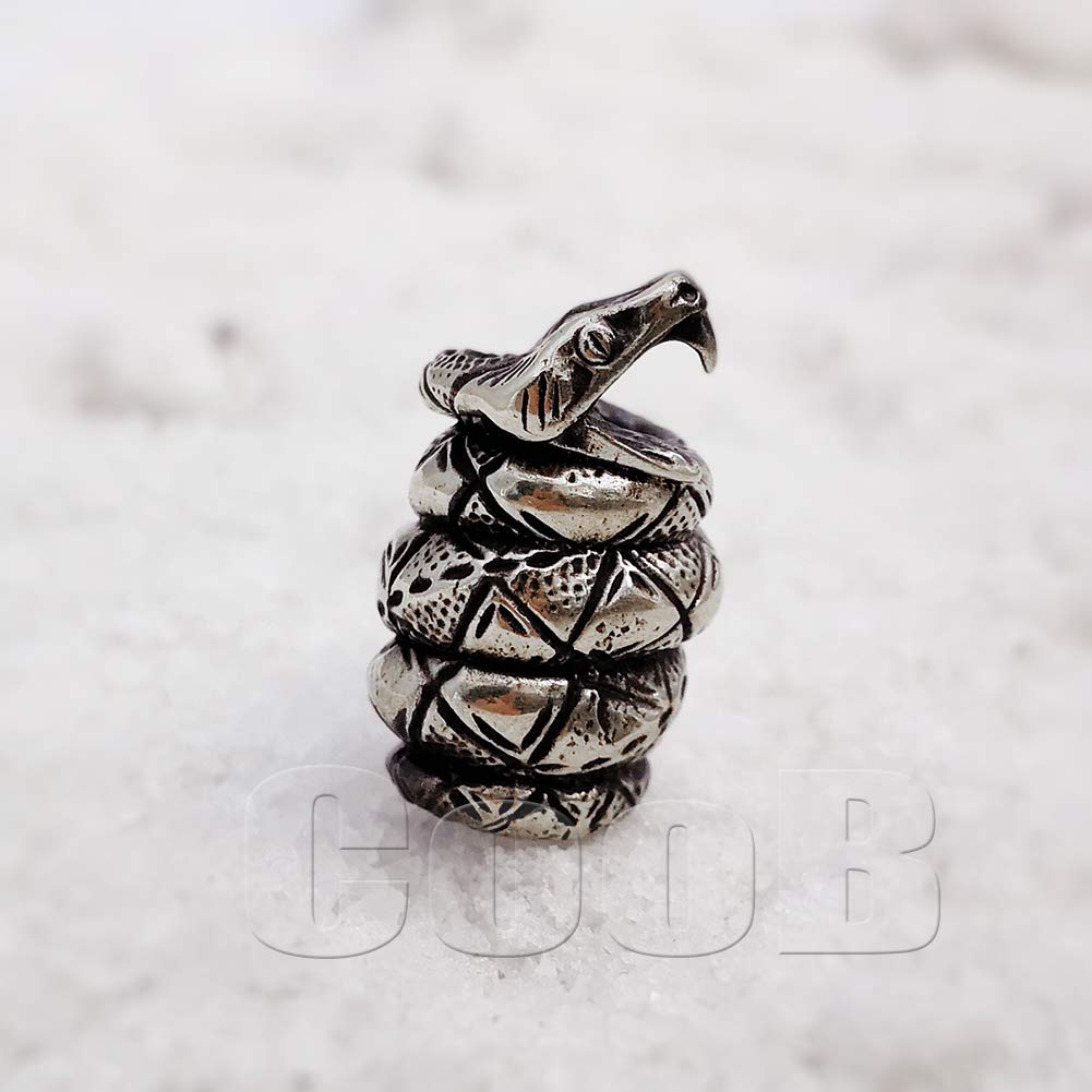 EDC Paracord Bead - Hand-Cast Metal Charm for Knives & Lanyards - Outdoor Survival Gear
