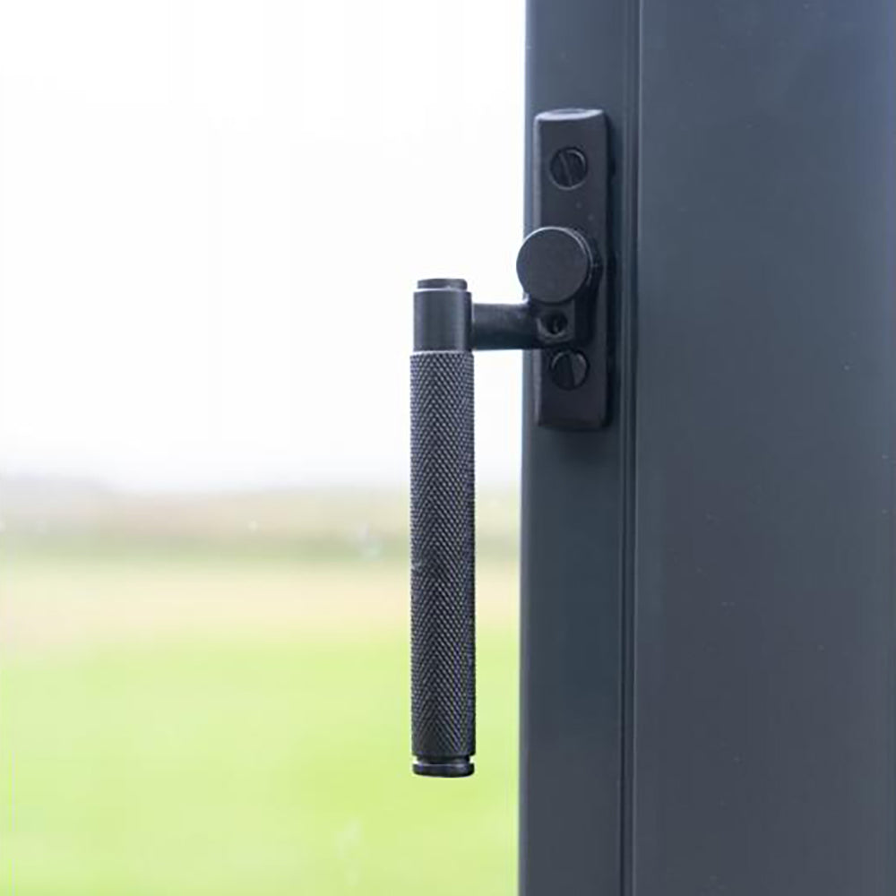 Premium Smooth Matte Black Brompton Espagnolette Window Fastener - Secure & Stylish Hardware for European-Style Windows - Perfect for Home & Office Security