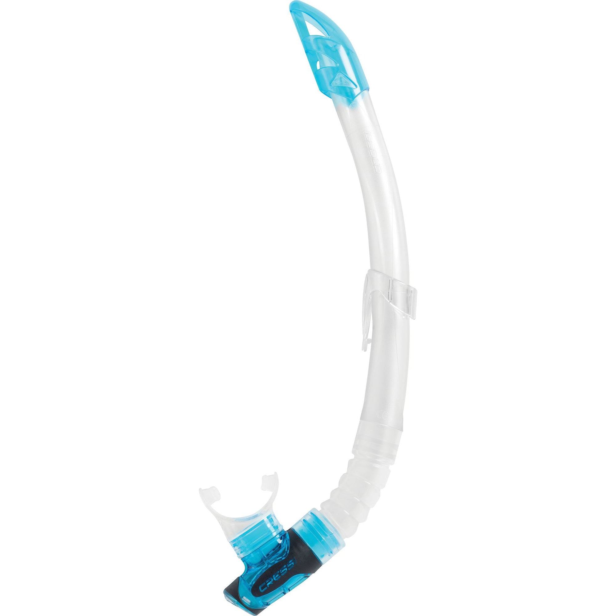 Cressi Gamma Snorkel - Premium Dry Top Snorkel for Adults & Kids - Comfortable & Anti-Leak Design - Perfect for Swimming, Snorkeling & Beach Vacations