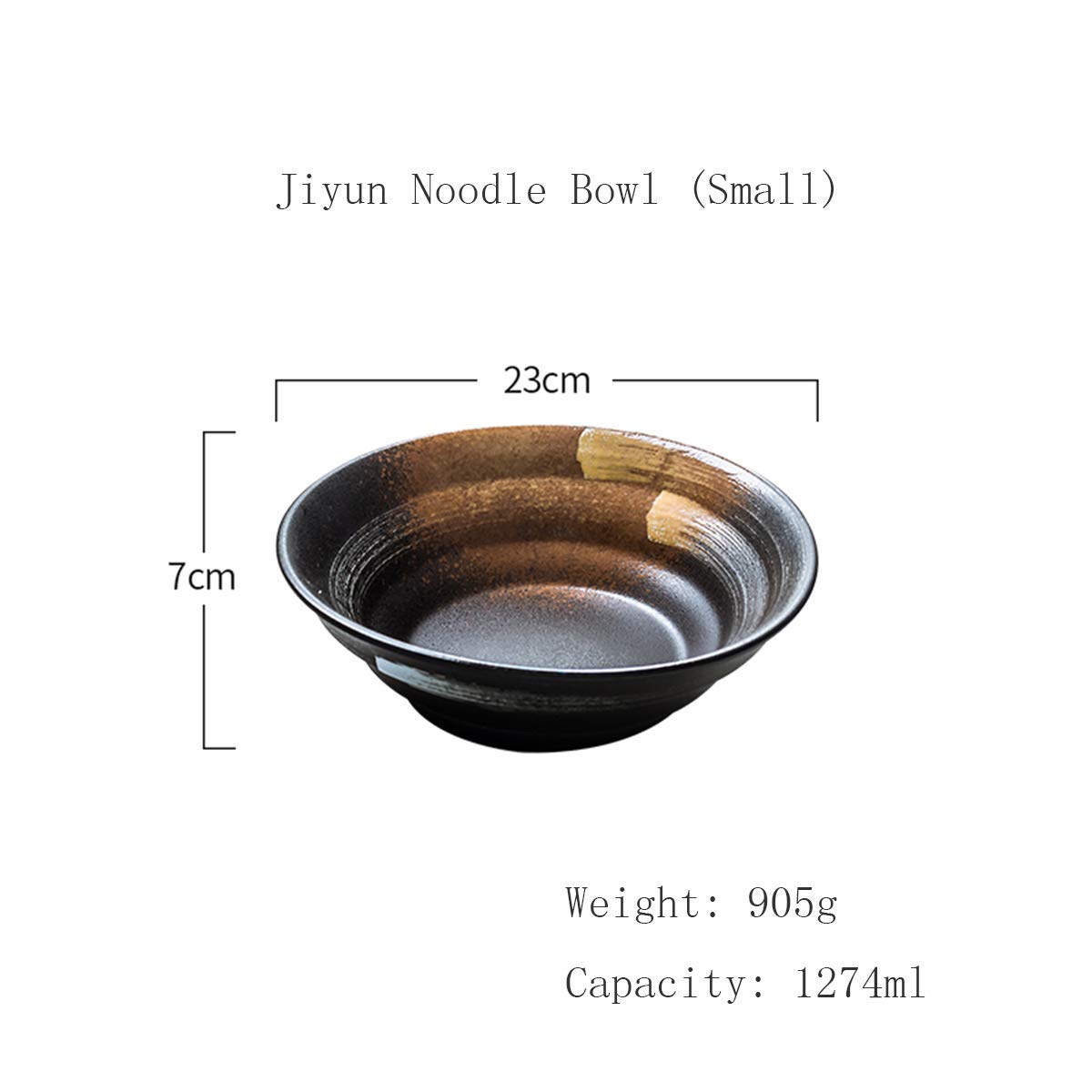 Modern Ceramic Salad Bowl - Ethnic Style Pasta & Soup Bowl Set - Large Serving Dish for Cereal, Pasta & Salads - Perfect for Family Dinners & Entertaining