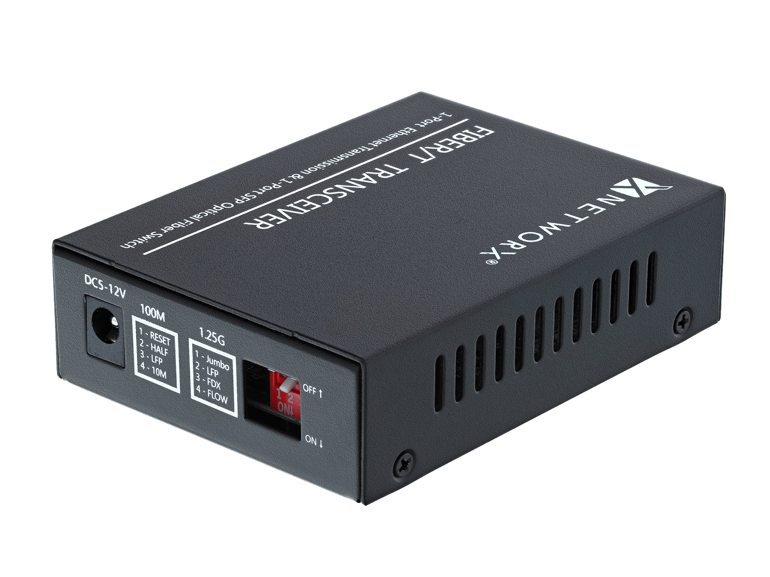 Networx® Gigabit Ethernet Fiber Media Converter | UTP to 1000Base-LX | LC Single Mode | High-Speed Network Connectivity for Office, Data Center & Industrial Applications