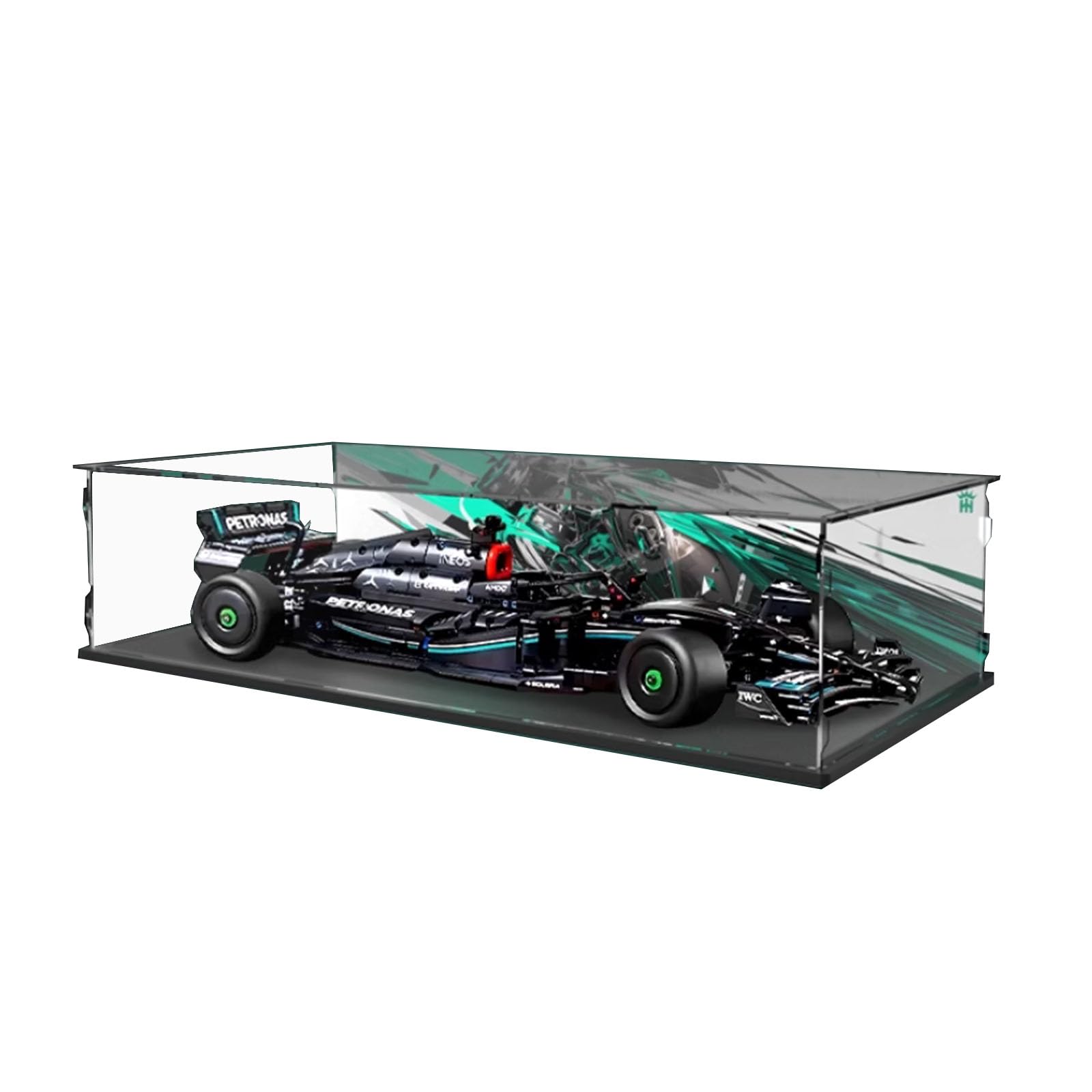 SONNIES Acrylic Display Case for Lego 42171 F1 Formula Racing Car - Dustproof Storage Box & Transparent Showcase Compatible with Lego 42171 (Case Only, No Model) - Perfect for Collectors & Home Decoration