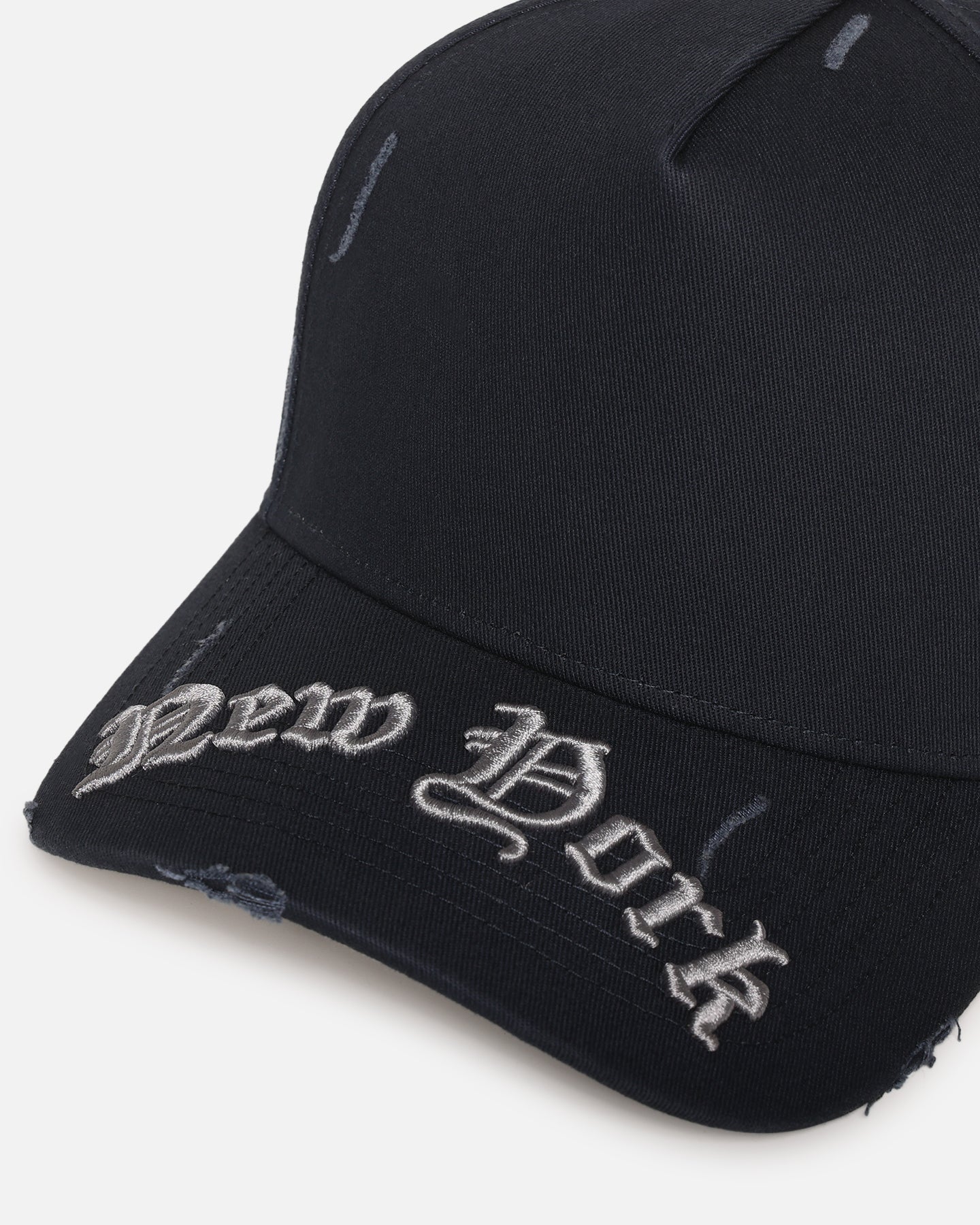 47 Brand New York Yankees 'Destruct Gothic Visor' Snapback Hat - Adjustable Strapback Cap in Navy Blue for Baseball Fans & Streetwear Fashion | Perfect for Games, Concerts & Outdoor Activities