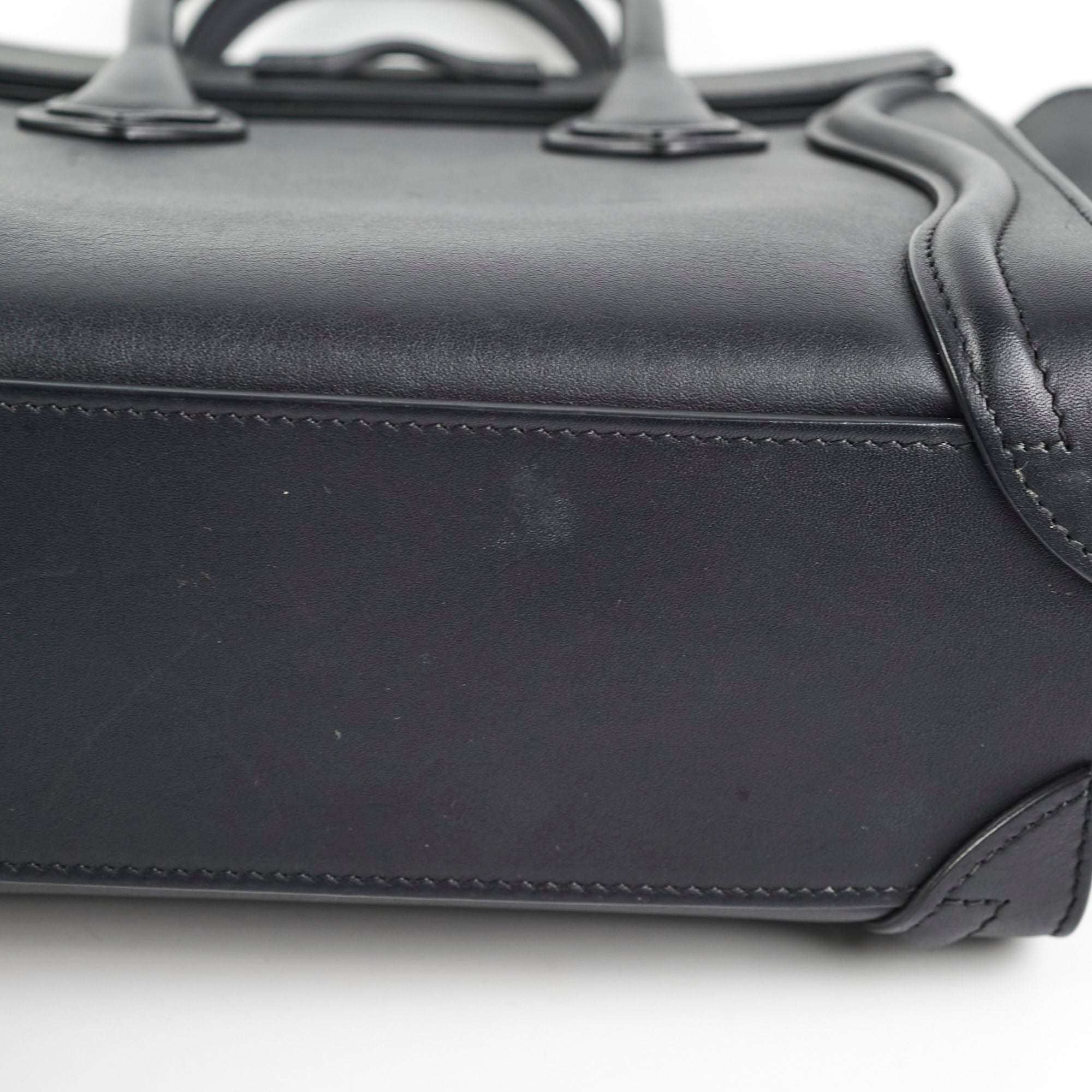 Celine Luggage Nano Black Handbag - Luxury Leather Tote Bag for Women | Perfect for Work, Travel & Everyday Use