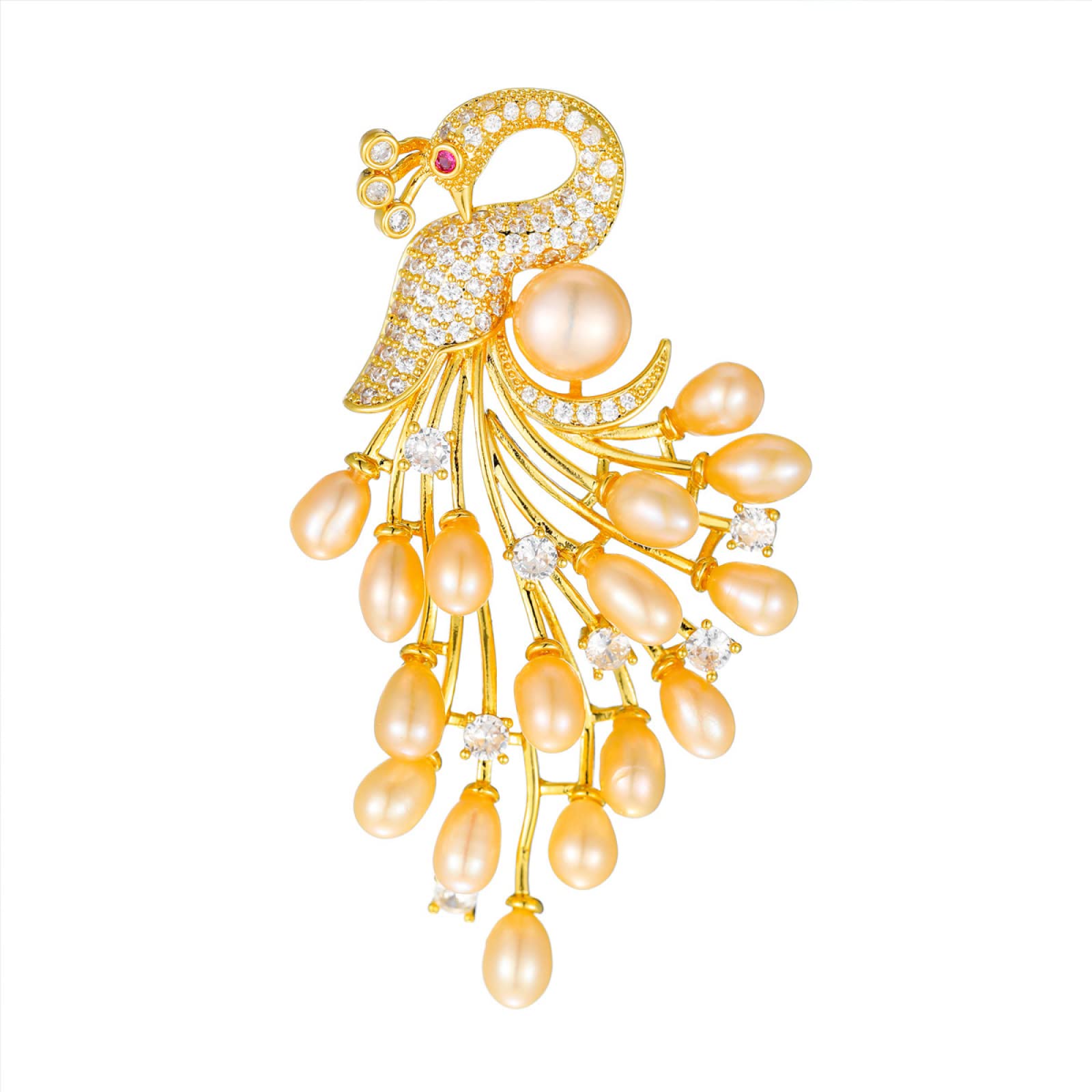 Elegant Peacock Brooch Pin for Women - Vintage Metal Floral Lapel Pin Jewelry Gift for Brides, Weddings, Parties & Special Occasions | Perfect for Dresses, Suits, Hats & Gift Giving
