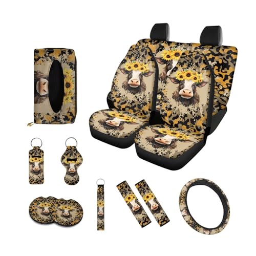 Cow Sunflower Leopard Print