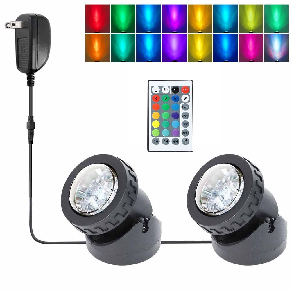 Waterproof LED Pond Lights - Dimmable Outdoor Spotlights for Garden & Fountain