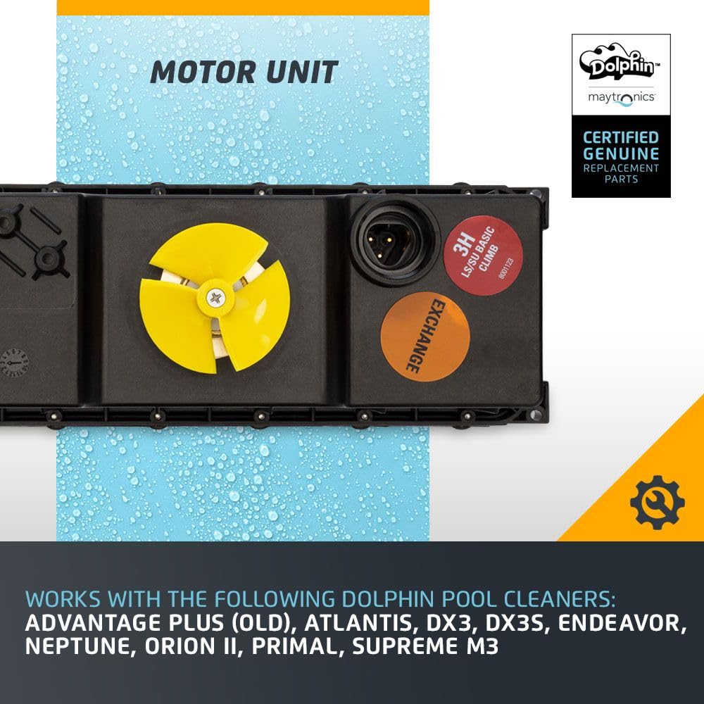Genuine Dolphin Replacement Motor Unit for Robotic Pool Cleaners - Part #99953031-EX - Perfect for Pool Maintenance & Cleaning Accessories