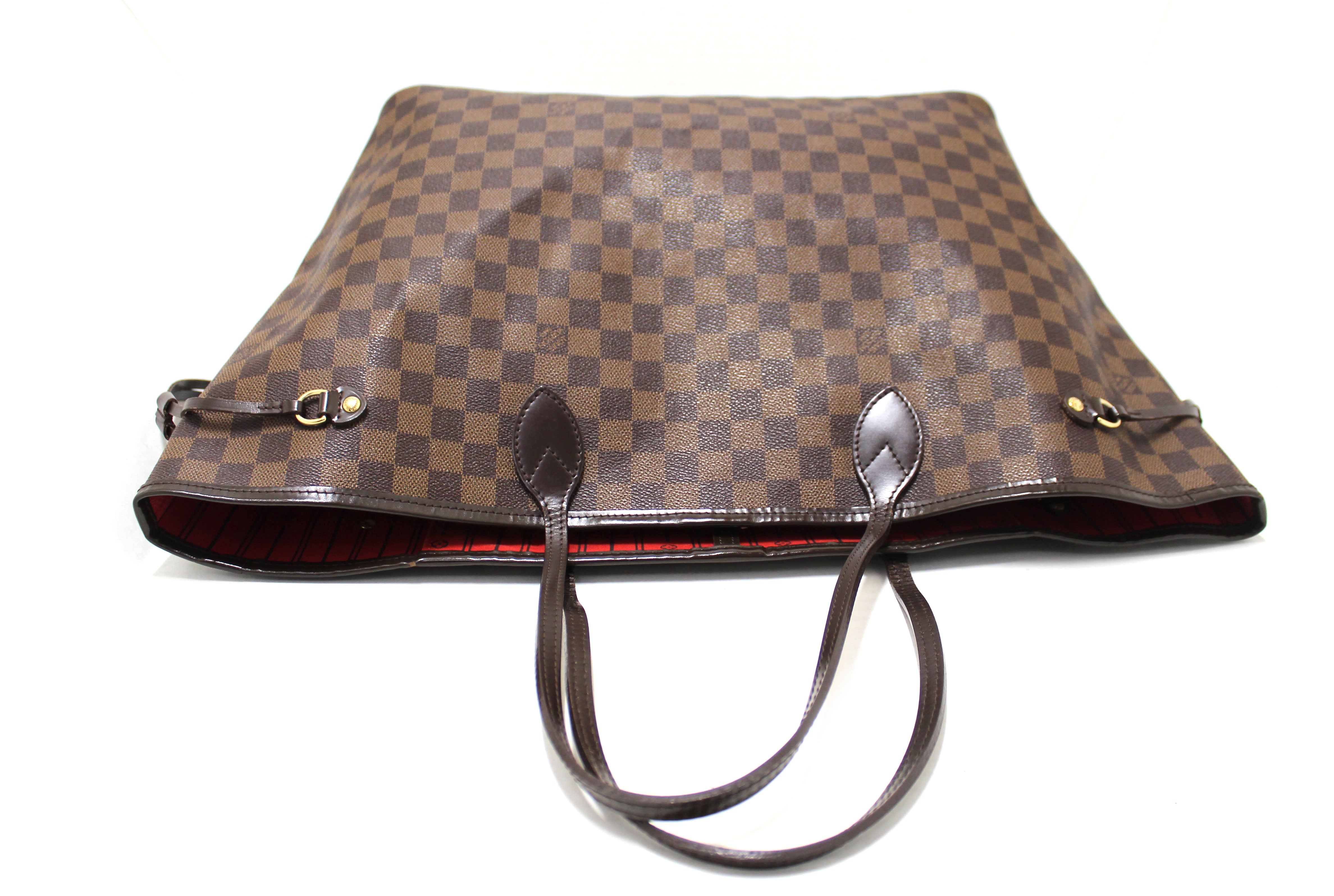 Authentic Louis Vuitton Damier Ebene Neverfull GM Tote Shoulder Bag - Luxury Designer Handbag for Women, Spacious Work & Travel Tote, Perfect for Office, Shopping & Weekend Getaways