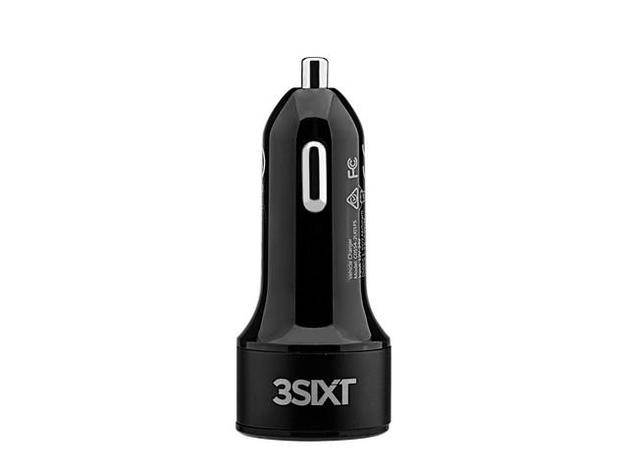3sixT 27W USB C PD Fast Car Charger - Quick Charge for iPhone, Samsung, Google Pixel - Perfect for Road Trips & Long Commutes