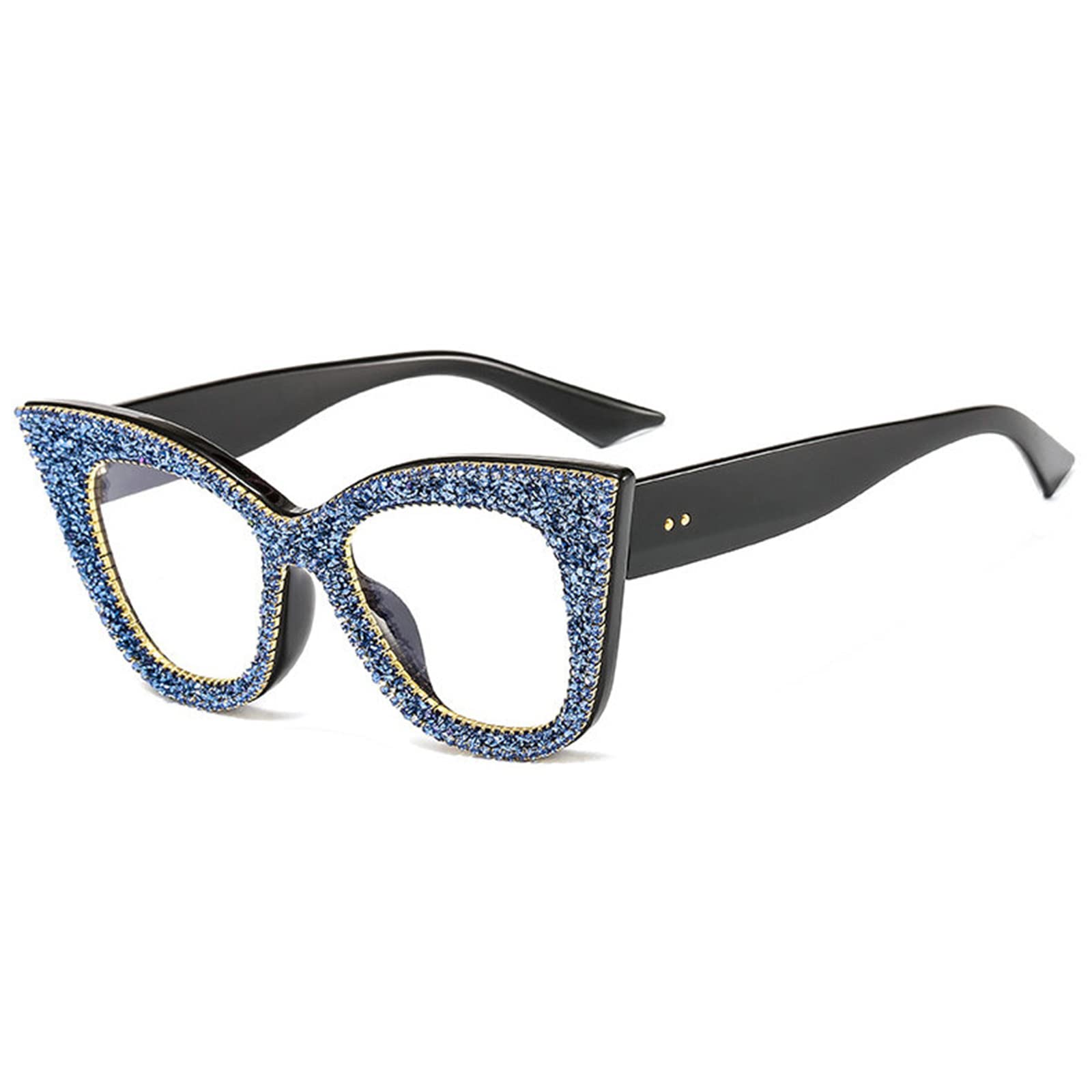 Photochromic Progressive Multifocal Reading Glasses for Women - Cat Eye Sunglasses with Rhinestones - Outdoor Transition Lenses for Reading & Sun Protection - Perfect for Driving, Shopping, and Beach Activities
