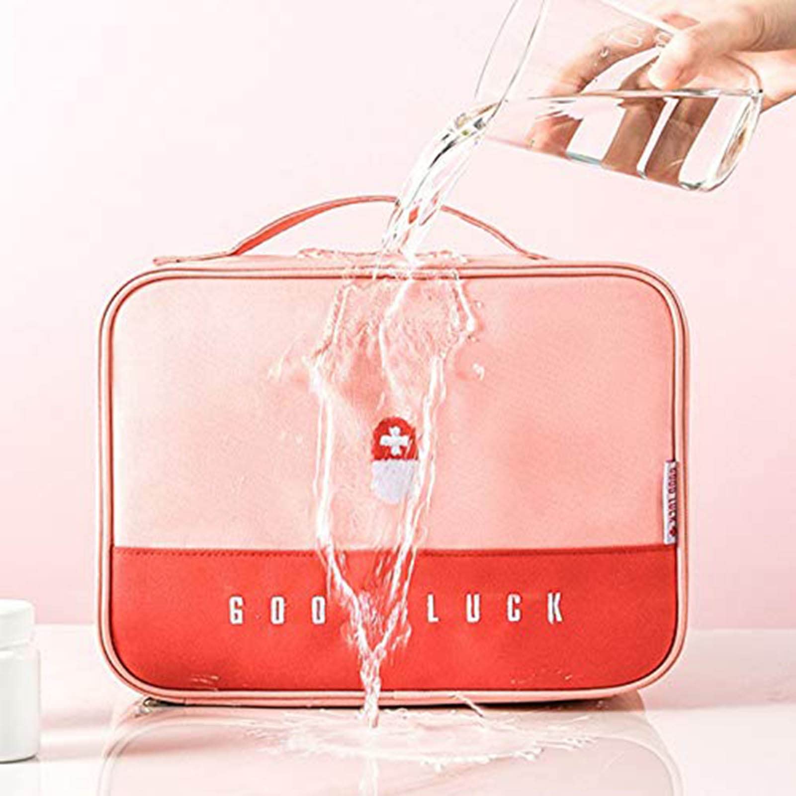 Professional Empty First Aid Haversack Bag - Compact Medical Supplies Kit with Inner Dividers for Home, Nurse, Camping & Emergency Preparedness | Durable & Portable First Aid Organizer