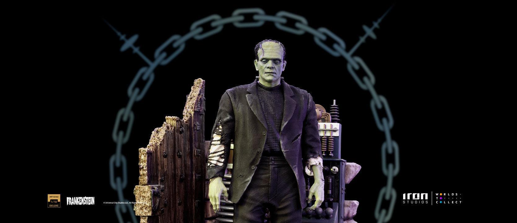 Iron Studios Universal Monsters Frankenstein Monster Deluxe BDS Art Scale 1/10 Statue - Collectible Horror Movie Figure for Home Display & Fan Collections