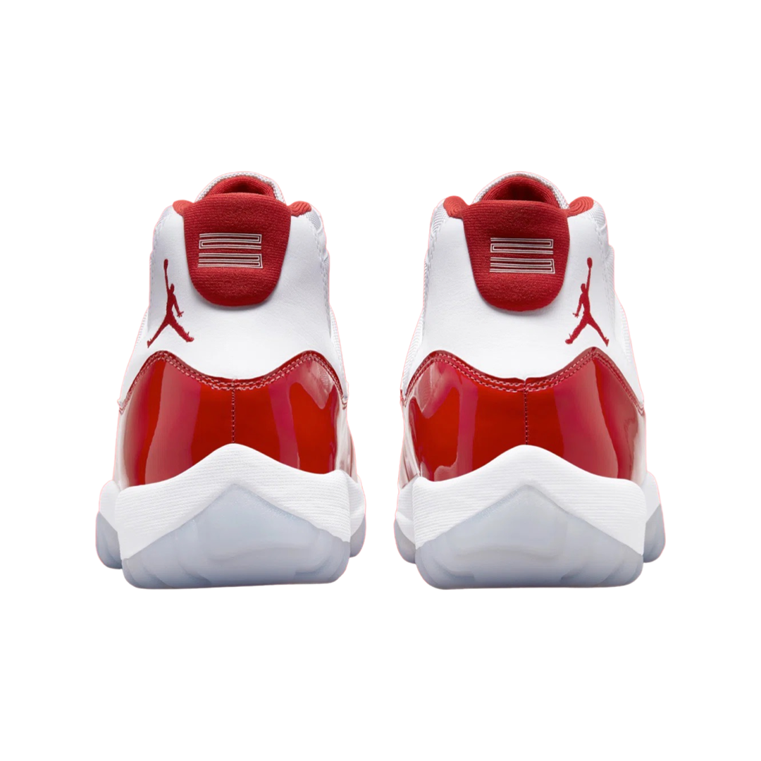 Air Jordan 11 Retro 'Cherry' White Varsity Red Black Basketball Shoes - Perfect for Court Performance & Streetwear Fashion