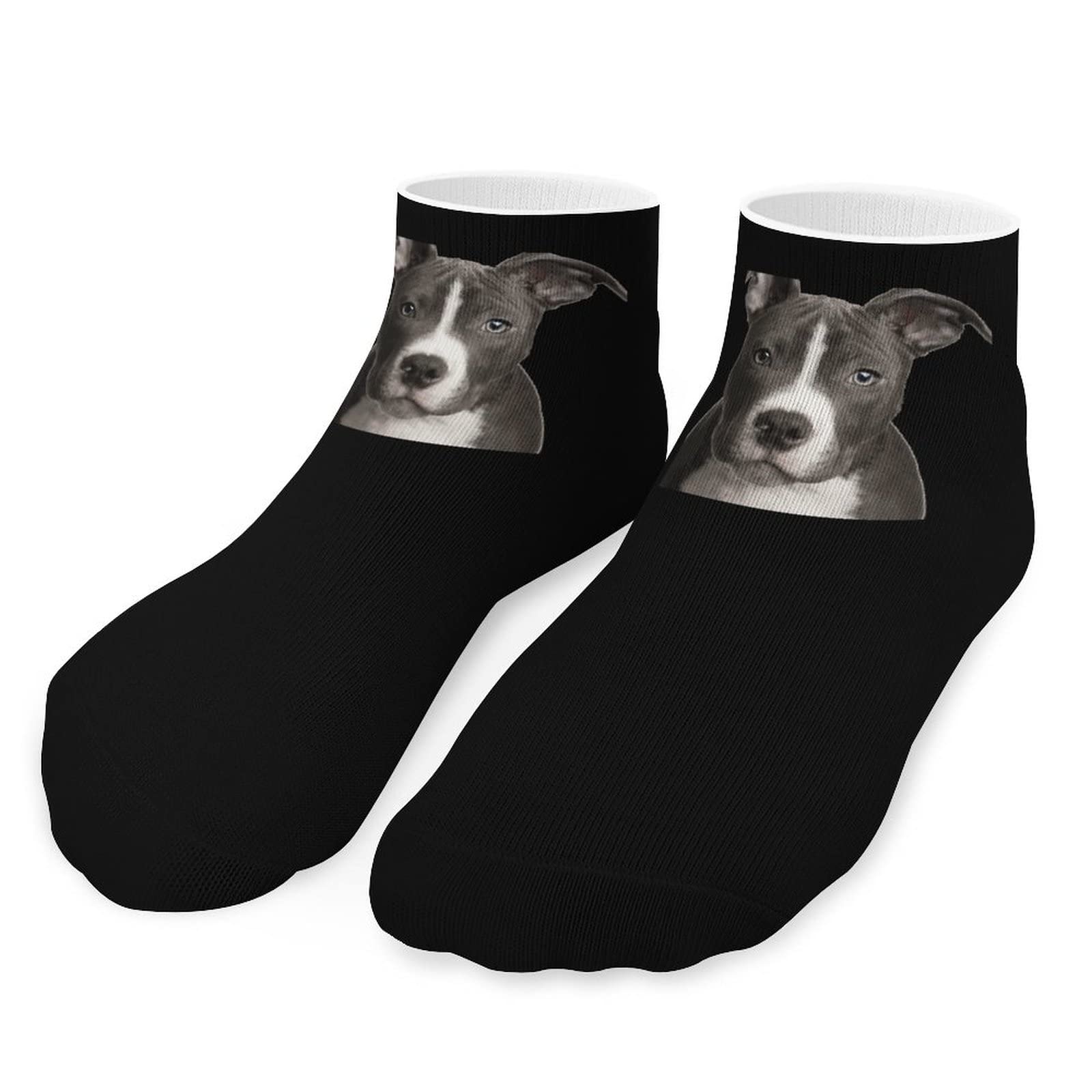 WEEDKEYCAT American Pit Bull Non-Slip Low Cut No-Show Ankle Socks - Comfort Fit Casual Socks for Men & Women - Perfect for Running, Gym, Workout and Everyday Wear