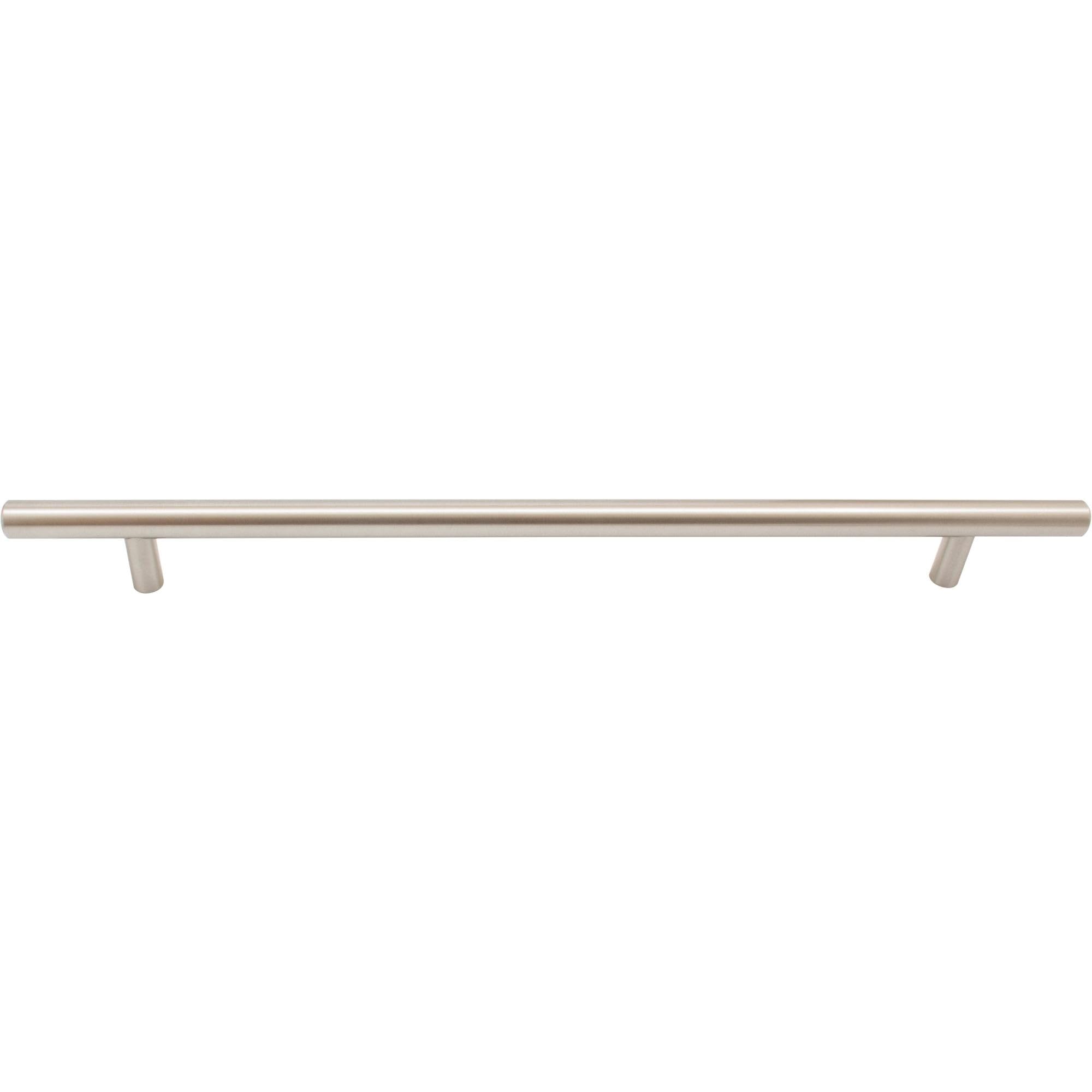 Stone Harbor Hardware Bar Cabinet Pull - 256mm Center to Center, 336mm Overall Length, Satin Nickel Finish - Perfect for Kitchen Cabinets, Bathroom Vanities & Furniture Drawers