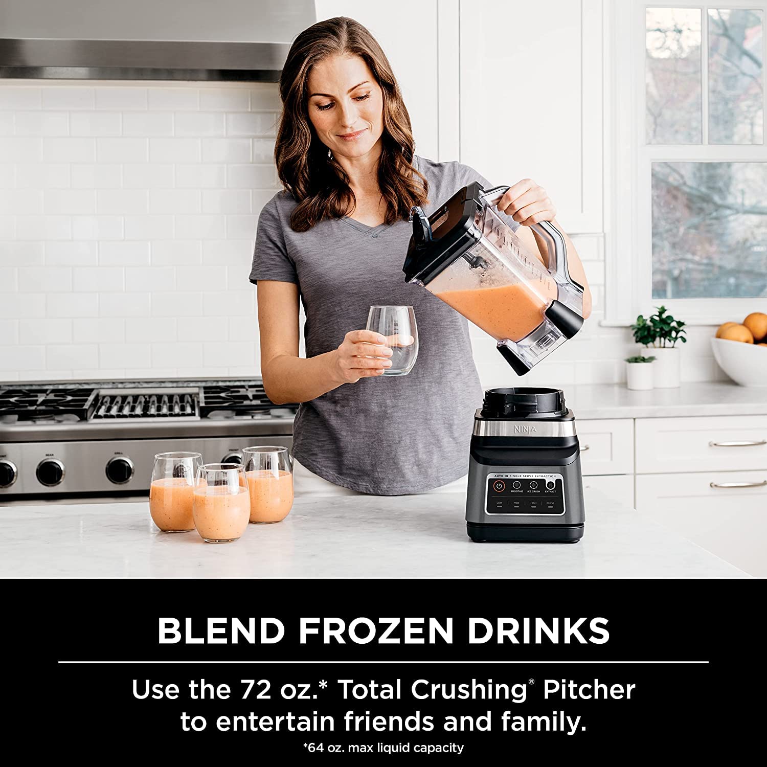 Ninja BN751 Professional Plus DUO Blender - 1400W High-Power Blender with 3 Auto-IQ Programs for Smoothies, Frozen Drinks & Nutrient Extraction - Includes 72oz Crushing Pitcher & 2x 24oz Travel Cups - Perfect for Home Kitchen, Smoothie Bars & Healthy Meal Prep (Black)