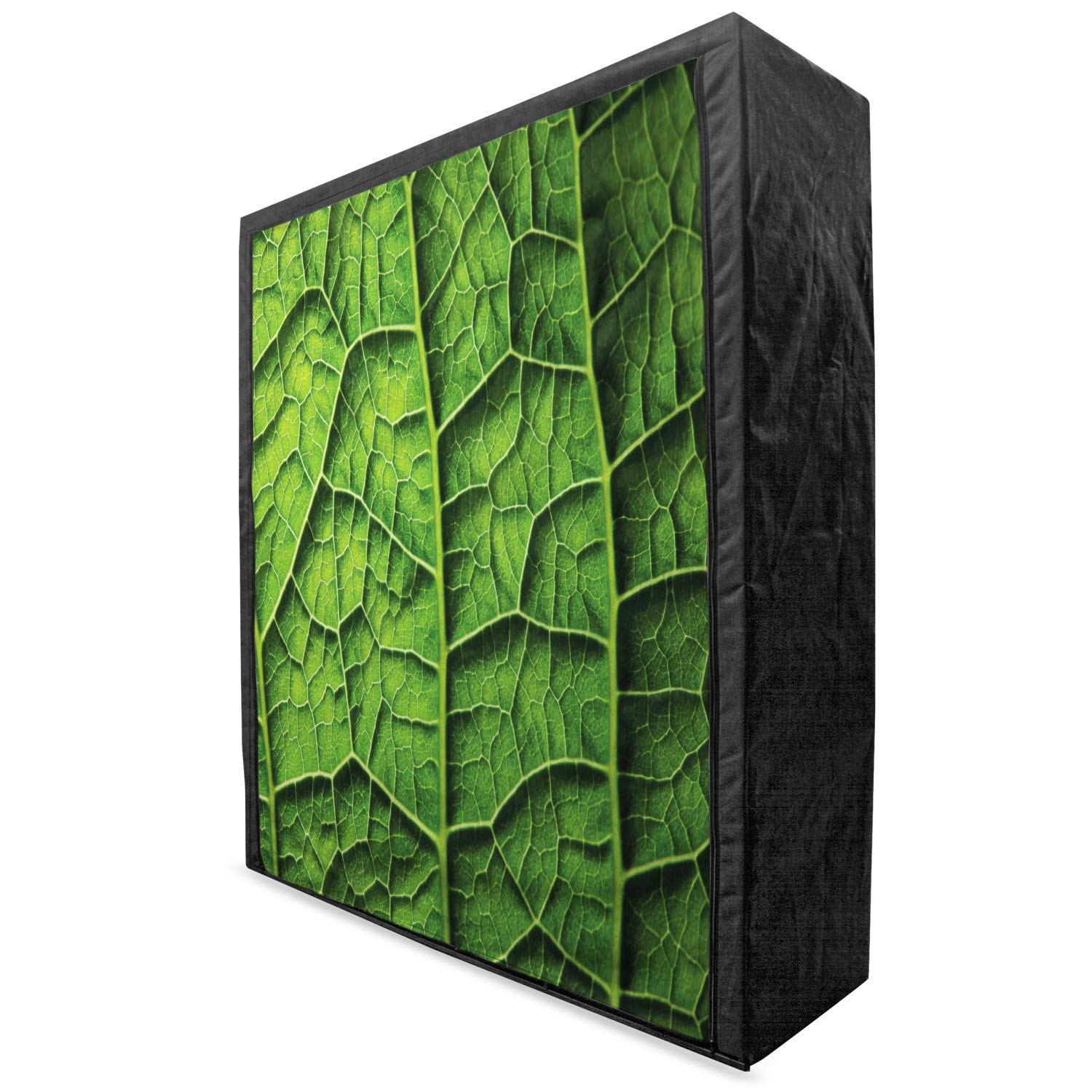 Ambesonne Green Portable Fabric Wardrobe with Shelves - 59