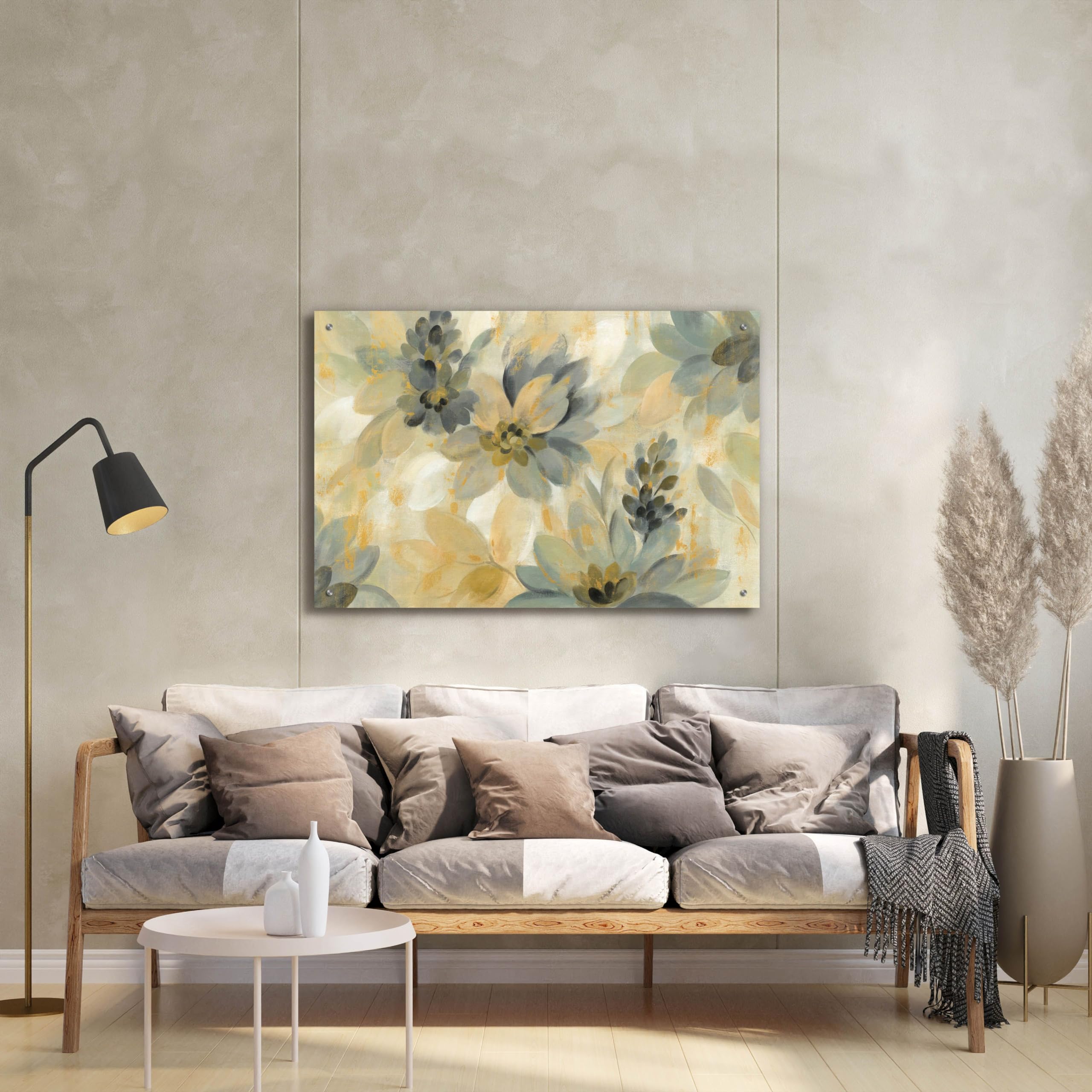 Silvia Vassileva 'Secret Garden' Acrylic Glass Wall Art - 36x24 Inches Modern Home Decor for Living Room, Bedroom & Office