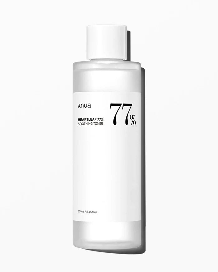 ANUA Heartleaf 77% Soothing Toner 250ml - Korean Hydrating Facial Toner for Sensitive Skin, Acne-Prone Skin & Redness Relief - Perfect for Daily Skincare Routine & Post-Cleansing Treatment