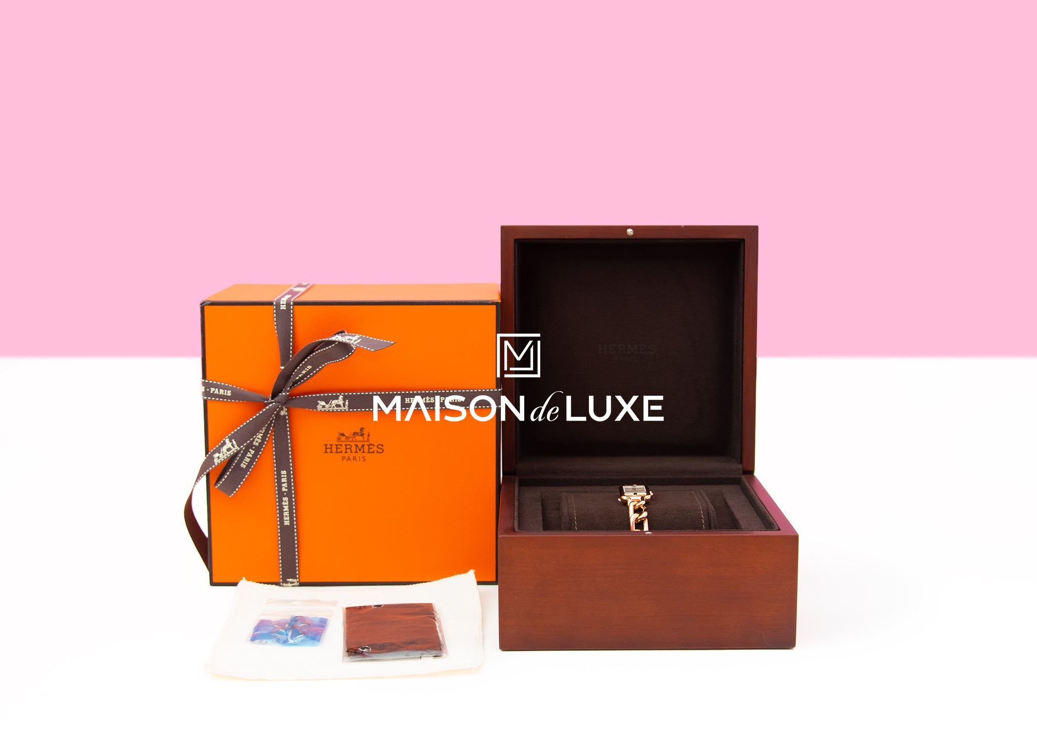 Hermes Nantucket Rose Gold 29mm Women's Luxury Watch - Perfect for Business, Formal Events & Special Occasions