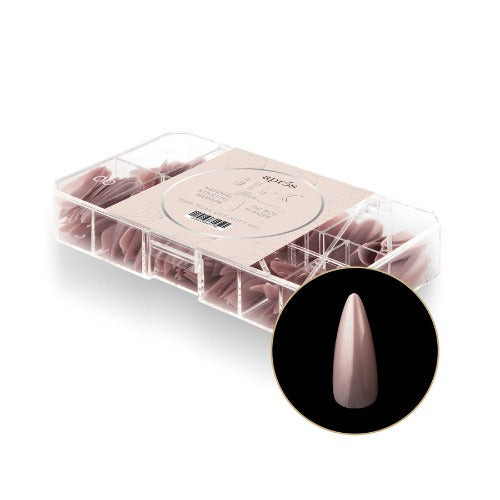 Apres Gel X Neutrals Mia Natural Nail Tips 150pc - Medium Stiletto Shape for Salon & DIY Manicures | Perfect for Weddings, Parties & Everyday Wear