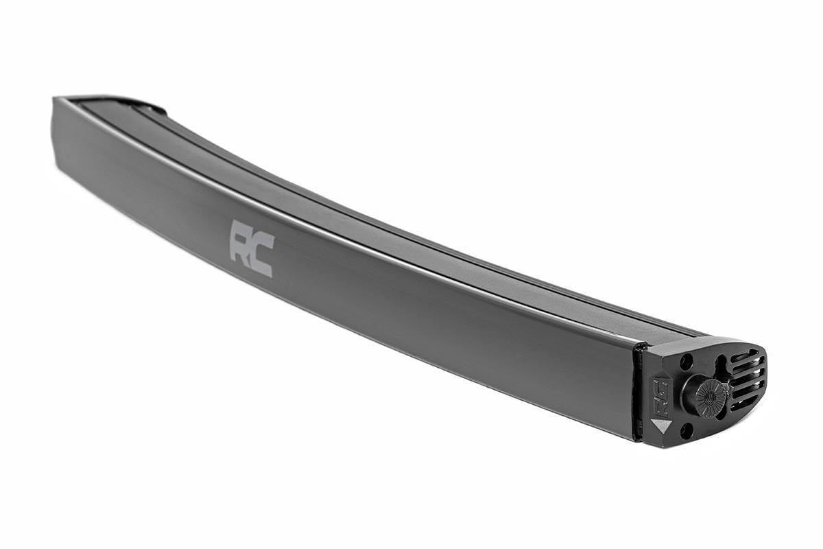 30 Inch Black Series LED Light Bar - Curved Single Row Cool White DRL (72730BLDRL) | Off-Road, Truck, Jeep Lighting for Night Driving & Adventure