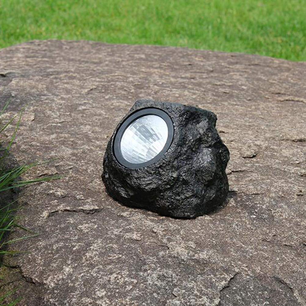 Solar Powered Outdoor Spot Lights - Waterproof LED Garden Stone Lamp for Patio, Yard & Pathway Lighting | Energy Efficient Solar Flood Light for Landscape, Driveway & Outdoor Decor