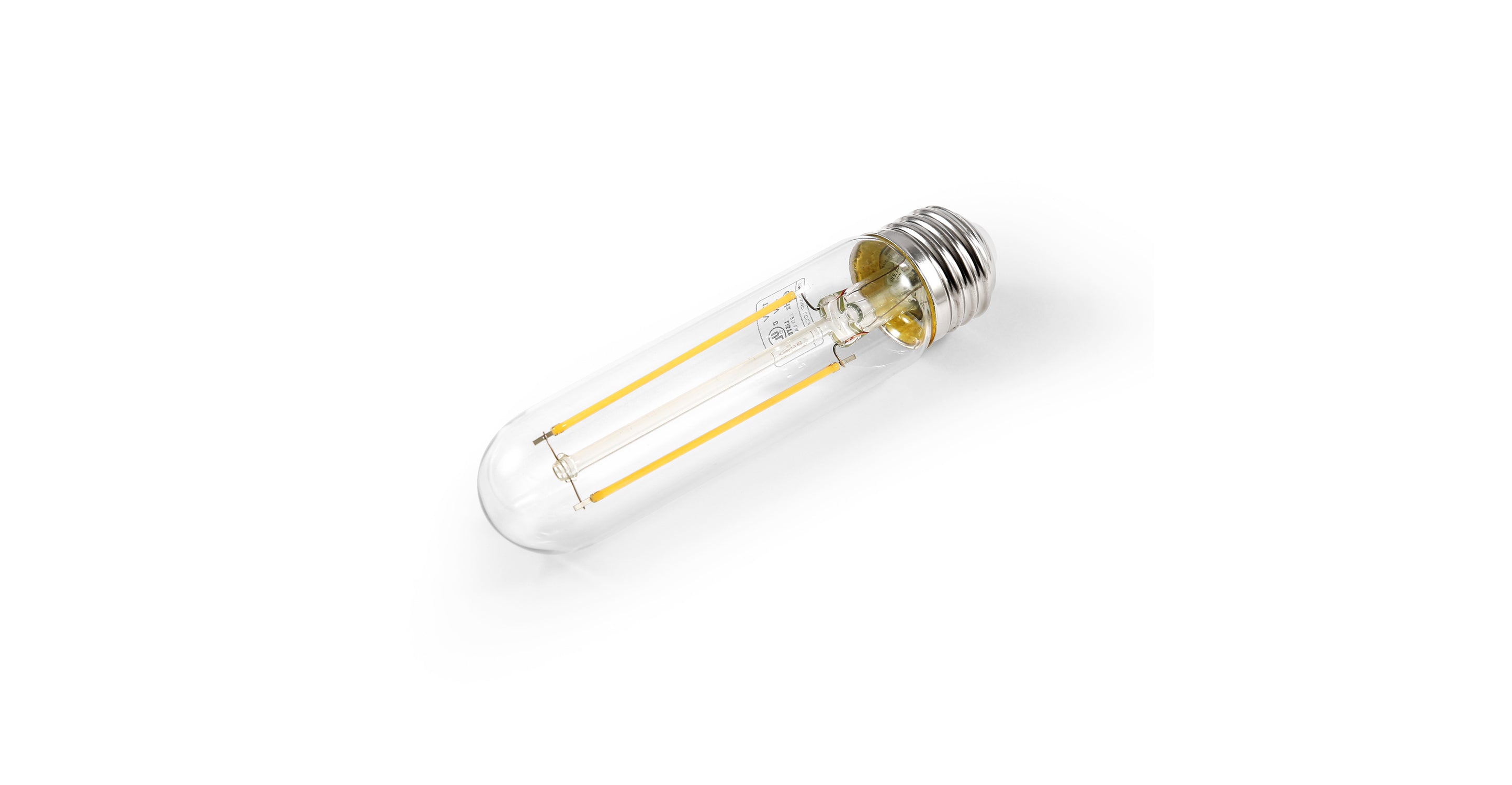 Sovana T10 4.9W Clear LED Filament Light Bulbs - Energy Efficient Vintage Edison Bulbs for Home, Cafe, Restaurant & Bar Lighting