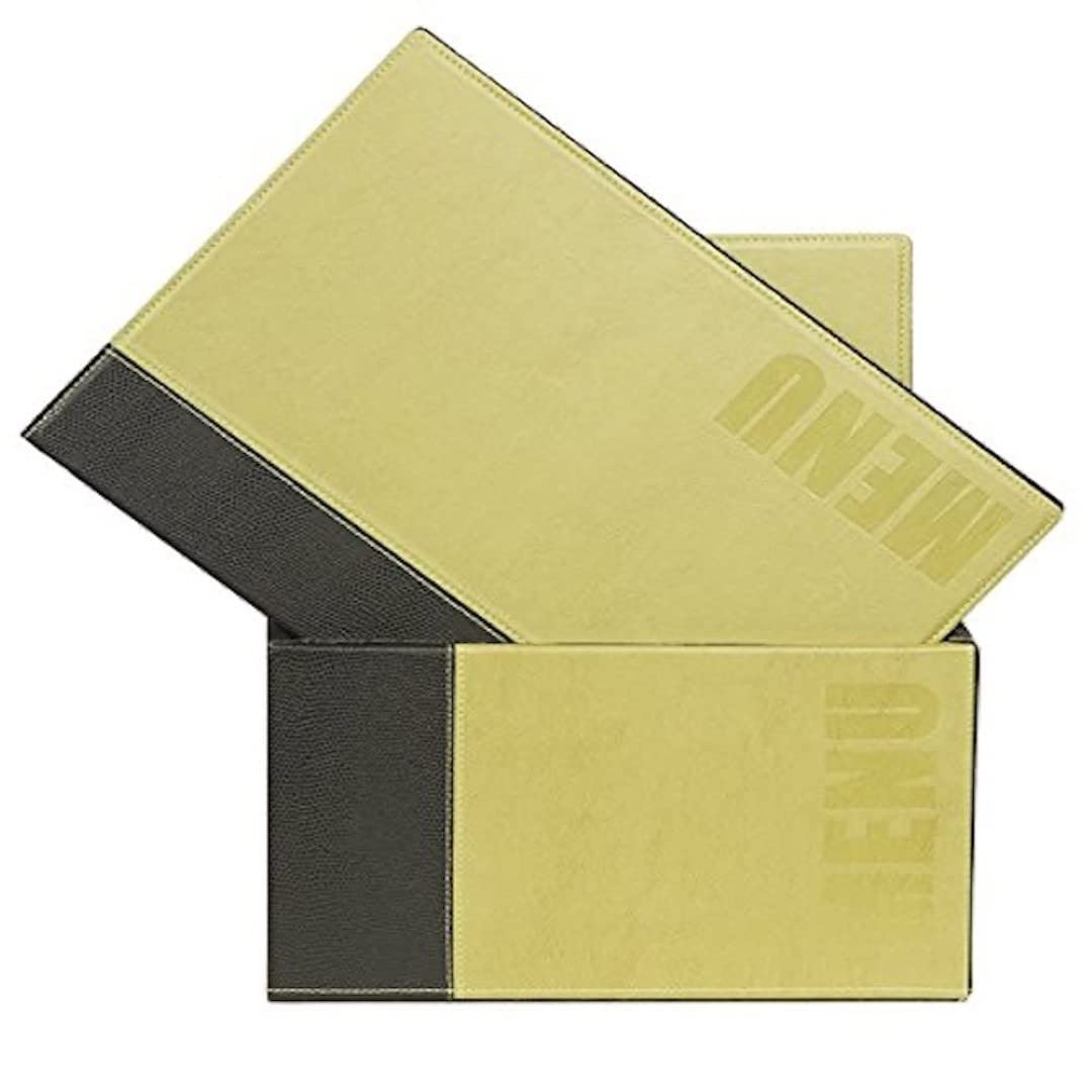 Stylish 20-Piece A4 Menu Box Set with Double Insert - Perfect for Restaurants, Cafes & Events | Green