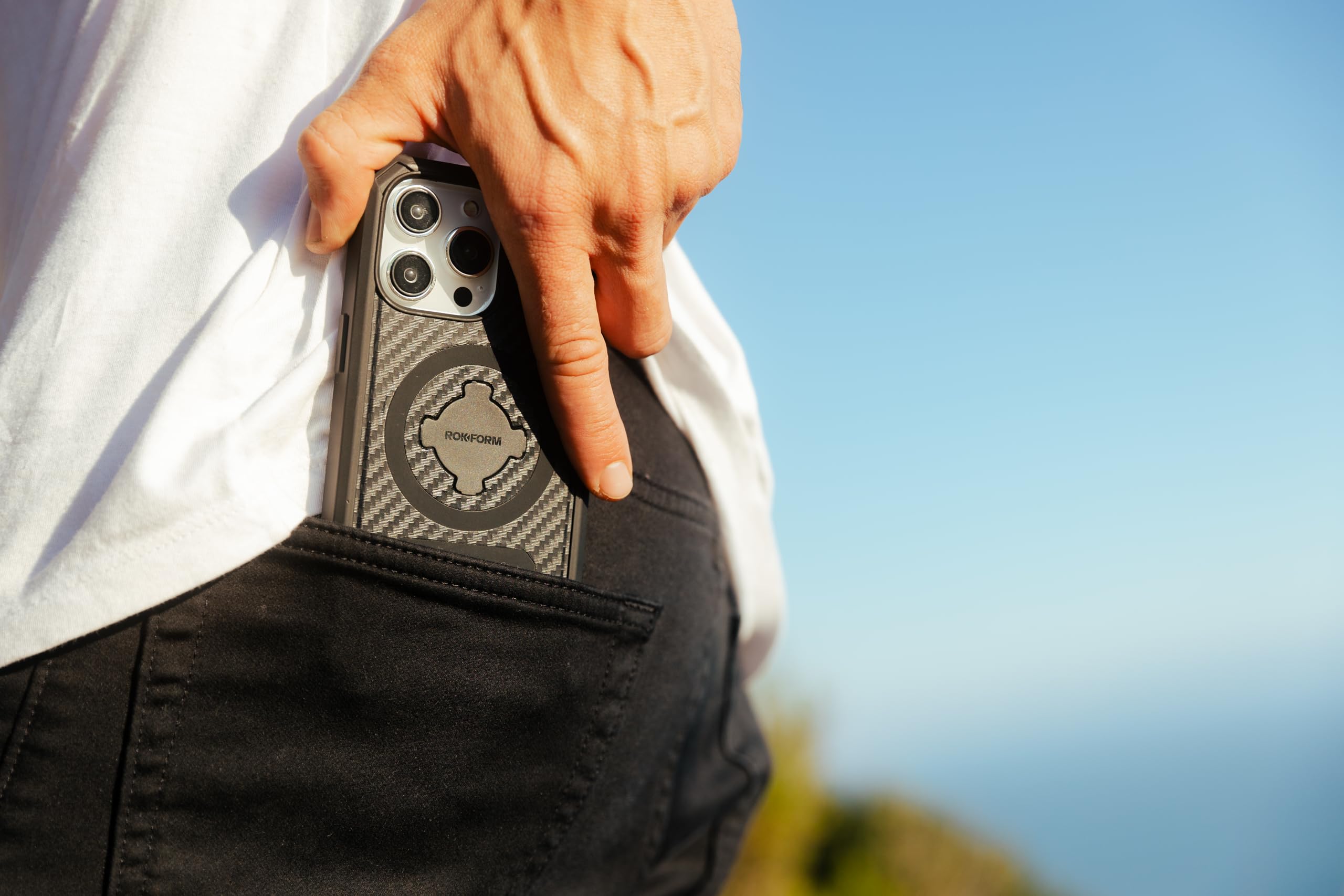 Rokform Rugged Series iPhone 15 Pro Max Case with Magnetic RokLock Twist Lock - Drop Tested Armor, Black - Perfect for Outdoor Adventures and Extreme Protection
