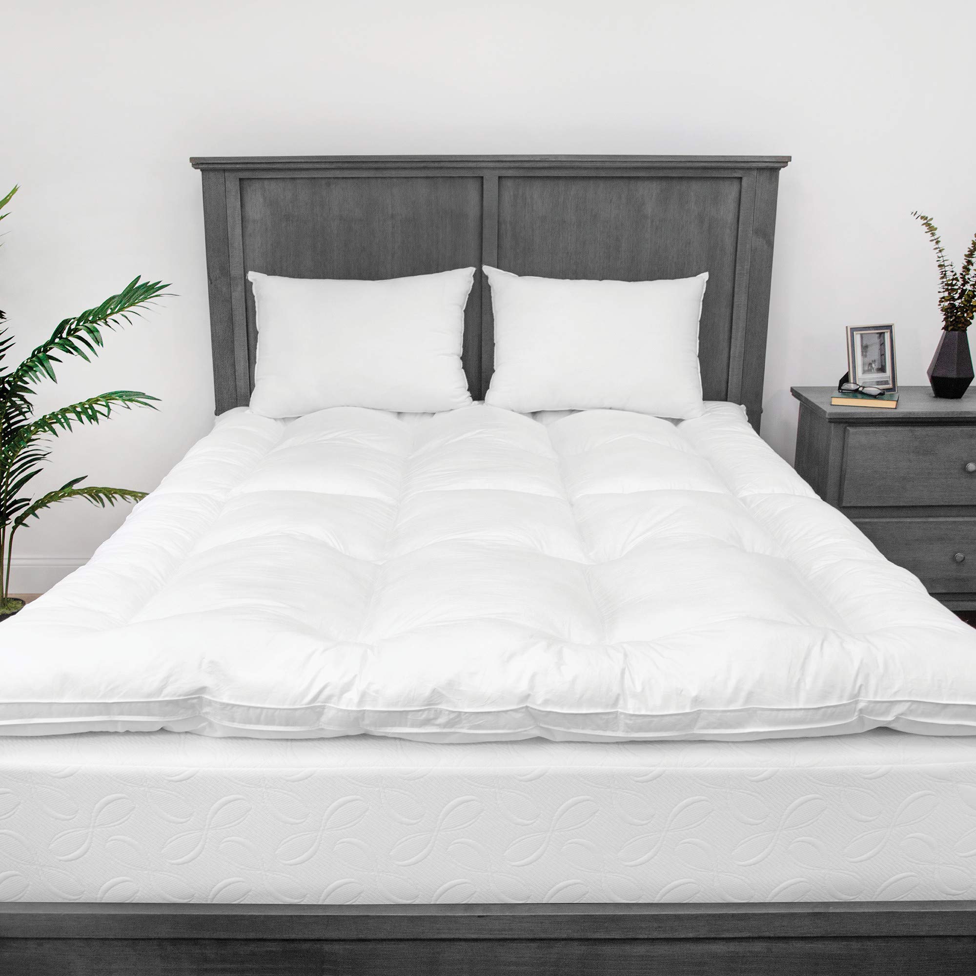 Memory Loft King Size Fiber Bed - Ultra Comfortable & Supportive Mattress for Restful Sleep - Perfect for Master Bedrooms, Guest Rooms & Vacation Homes
