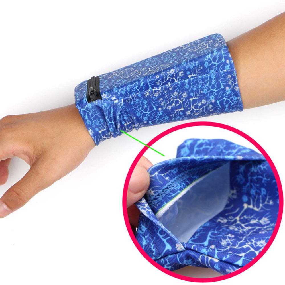 Pocket Wrist Wallet - Secure Cell Phone Holder & Hidden Pouch for Running, Travel & Outdoor Activities | Ankle Wallet, Sweat-Resistant Armband, Wristlet for Essentials | Perfect for Jogging, Gym & Daily Commute
