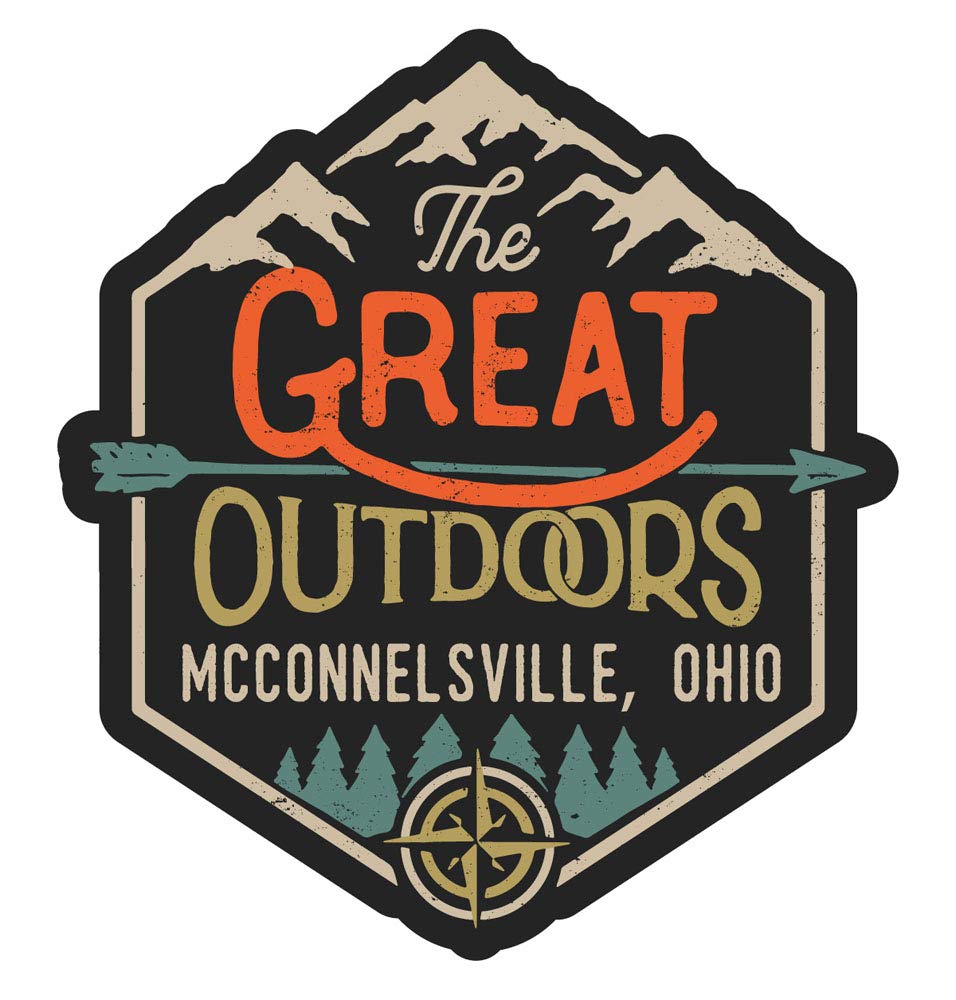 McConnelsville Ohio The Great Outdoors Design 4-Inch Fridge Magnet - Perfect for Refrigerators, Lockers & Office Decor