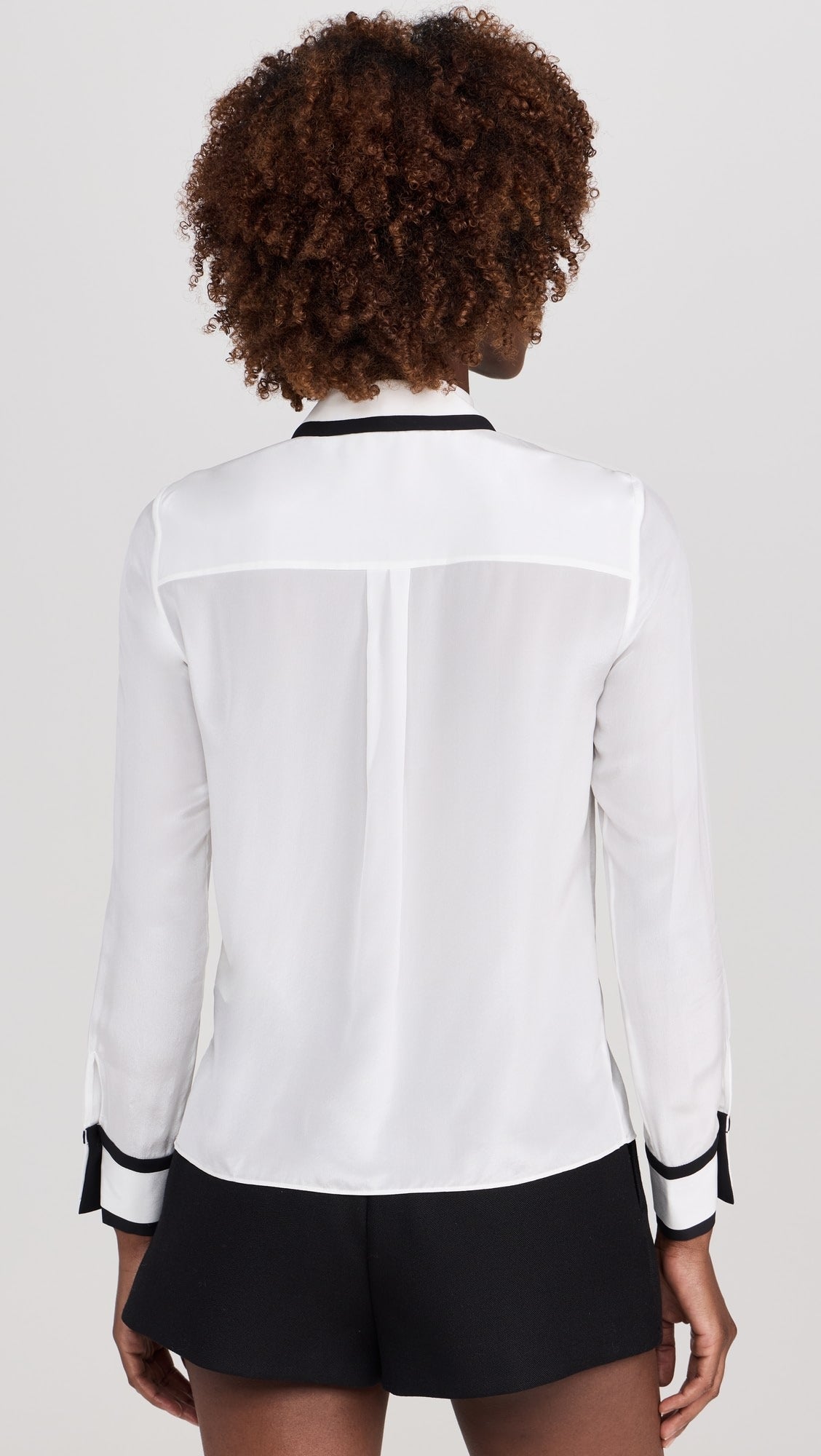 Alice & Olivia Women's Willa Placket Top - Stylish Casual Blouse for Work, Date Night & Everyday Wear