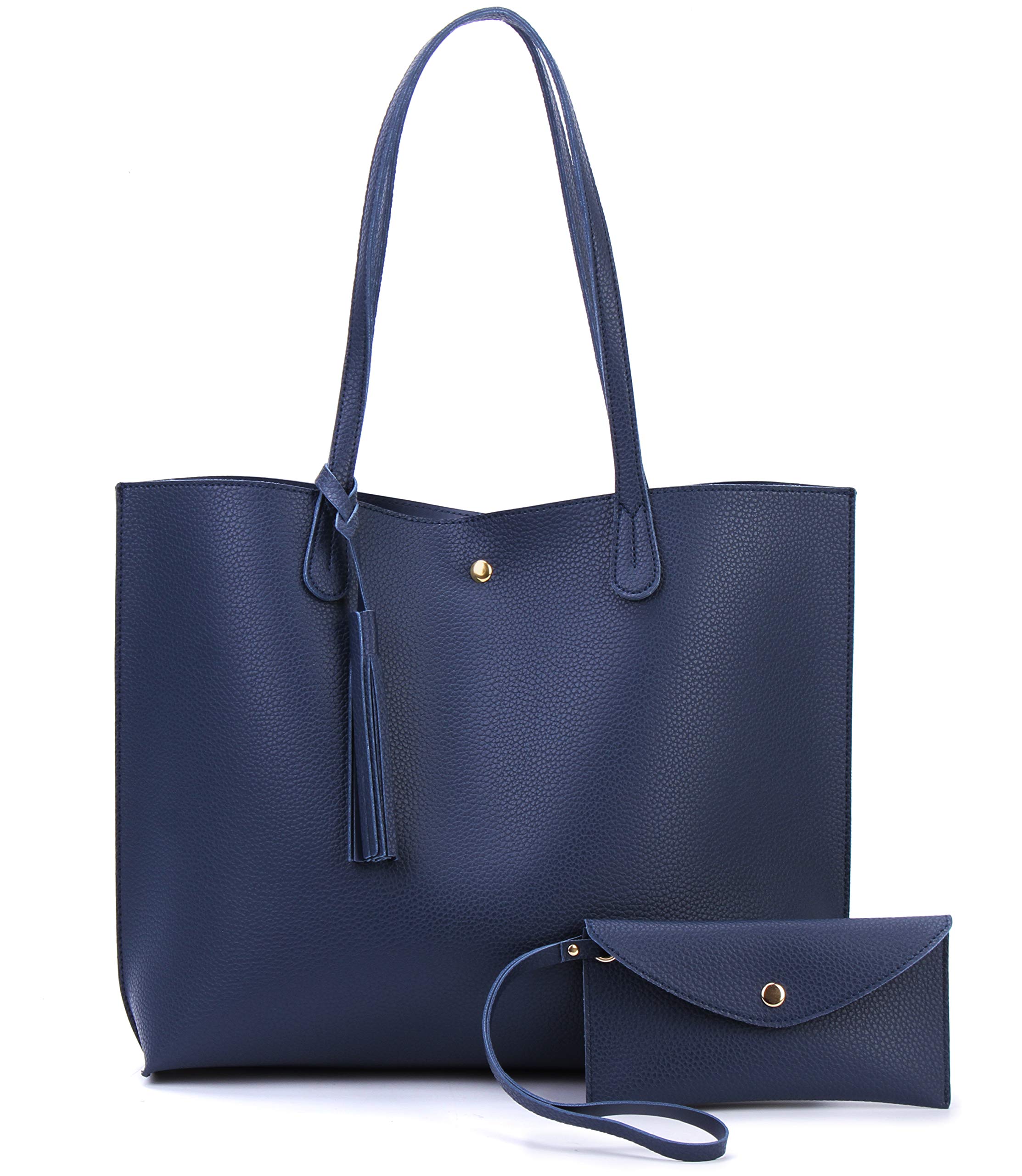 Stylish Minimalist Pebbled Faux Leather Tote Bag for Women - Perfect for Work, Travel & Everyday Use