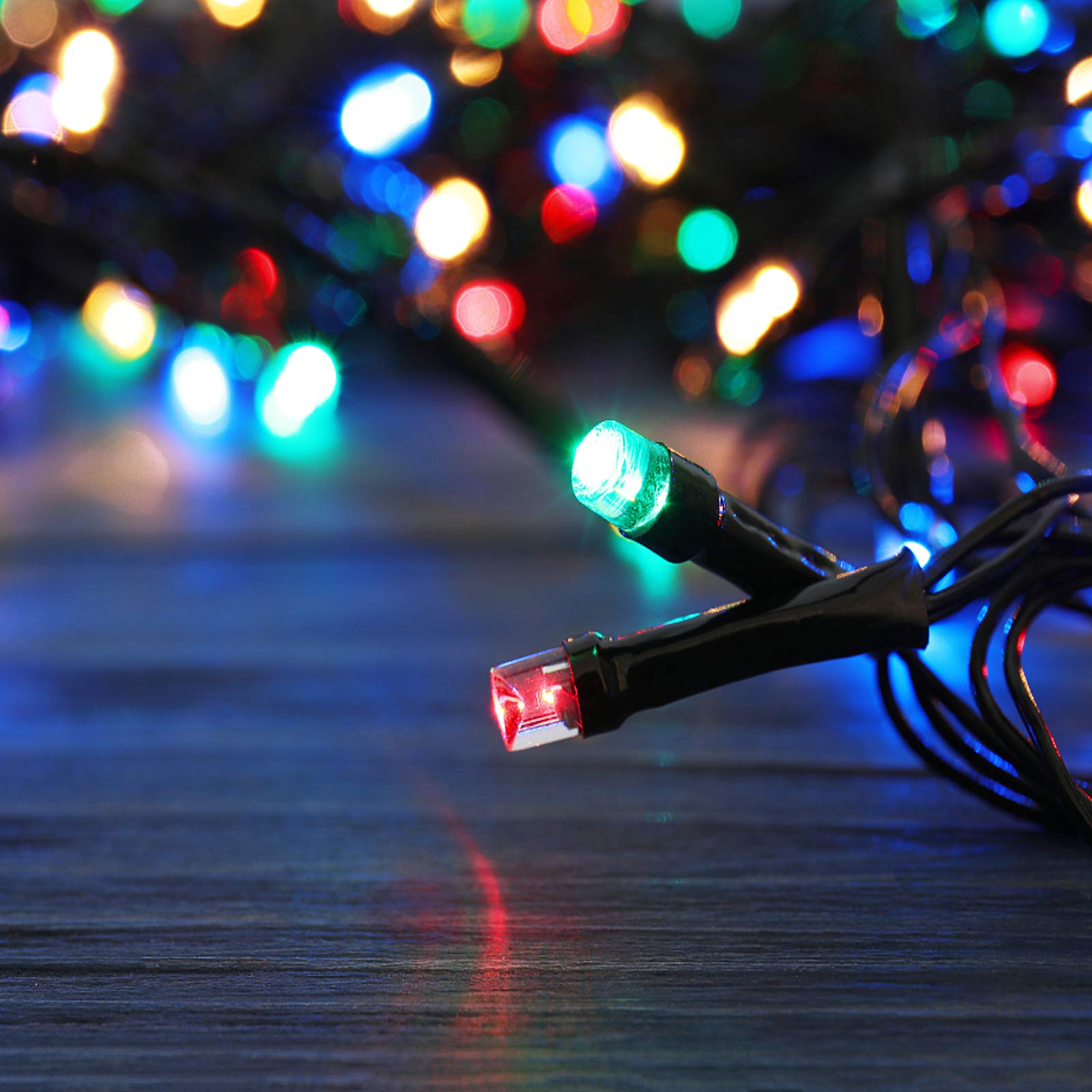 Bright 300 LED Christmas Lights Outdoor - 100ft Connectable for Tree & Party Decor
