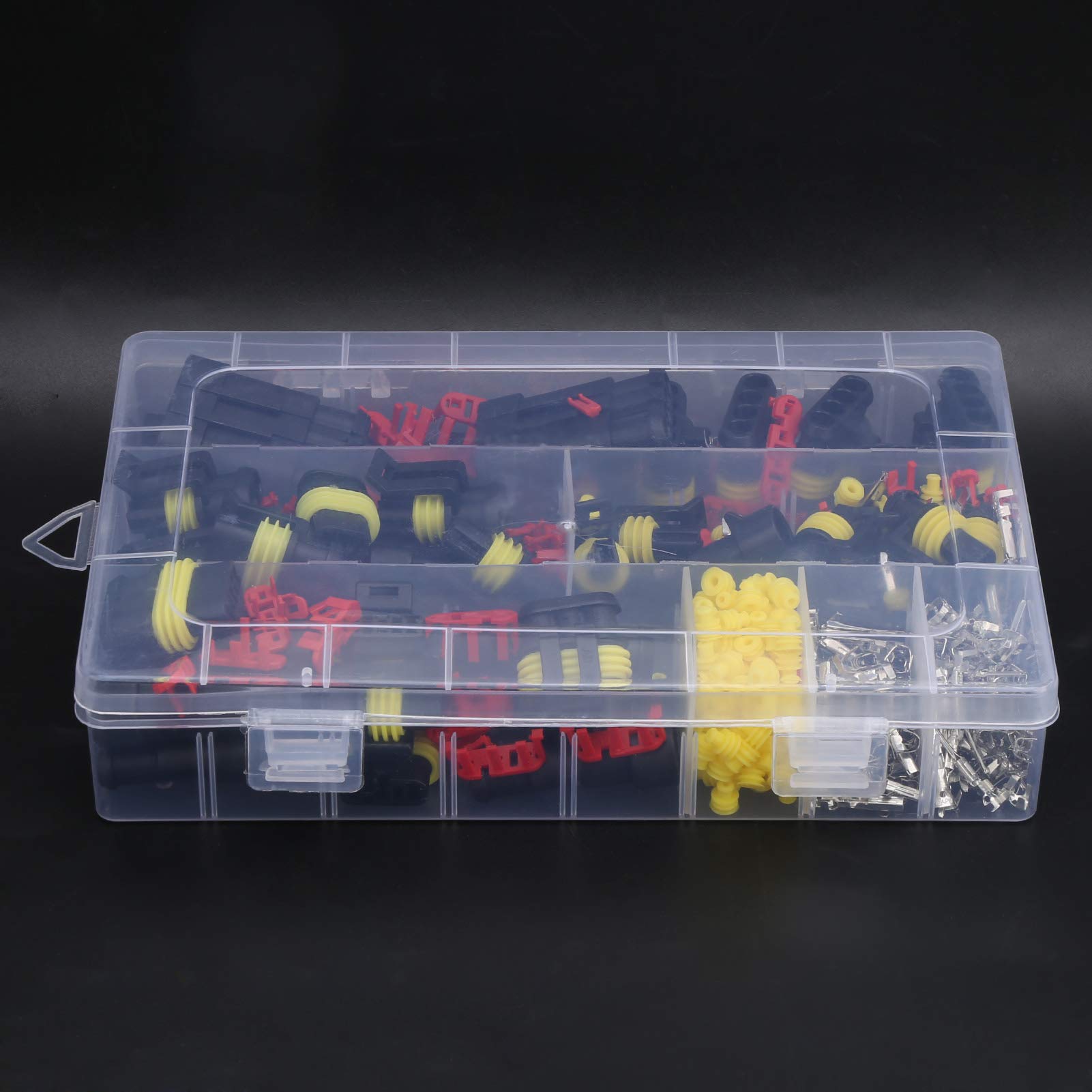 352 Pcs Automotive Waterproof Wire Connectors Kit - Electrical Wire Connector Plugs & Terminals for Car, Truck, Boat - Ideal for Vehicle Wiring, Marine Applications & DIY Electrical Projects