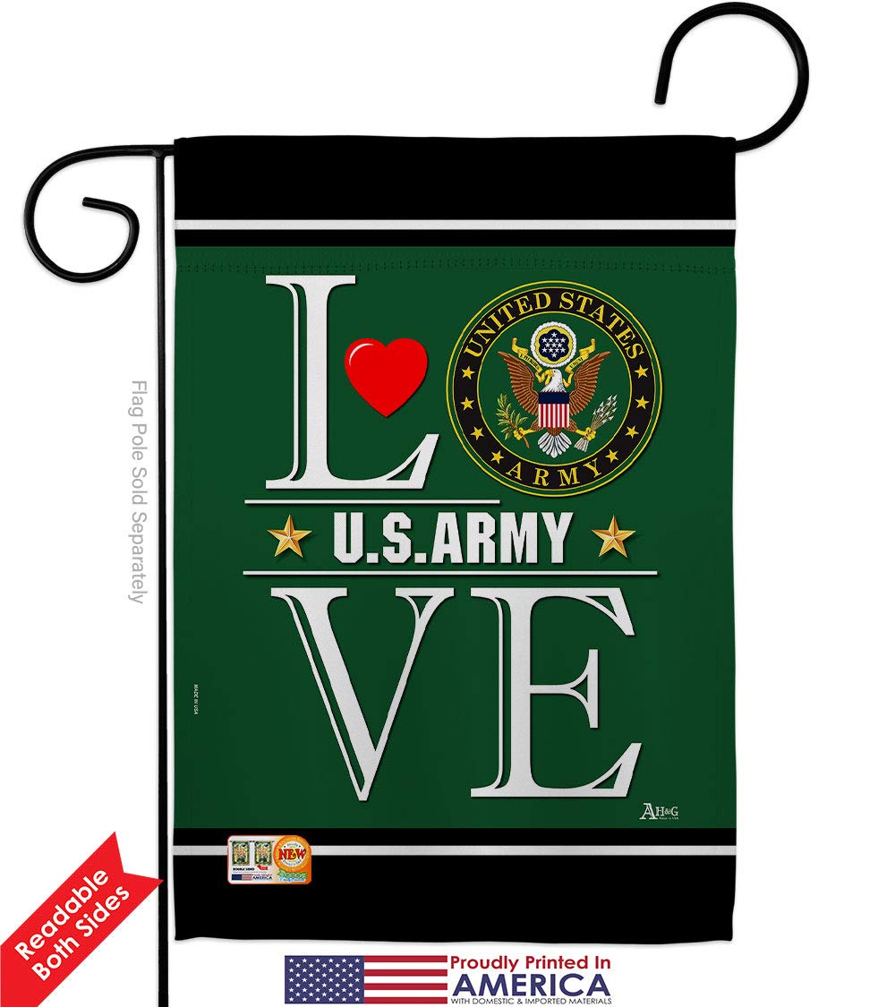 US Army Garden Flag Set - Double-Sided Military Yard Banner for Veterans & Patriotic Decor