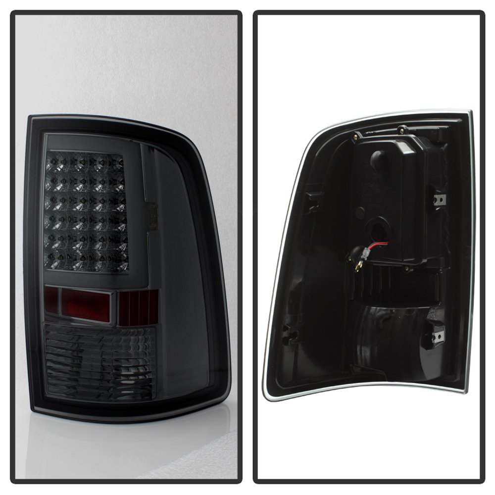 Xtune LED Tail Lights for Cars - Smoked Lens Red LED Brake Lights (ALT-ON-DR09-LBLED-SM) - Perfect for Night Driving & Enhanced Vehicle Safety