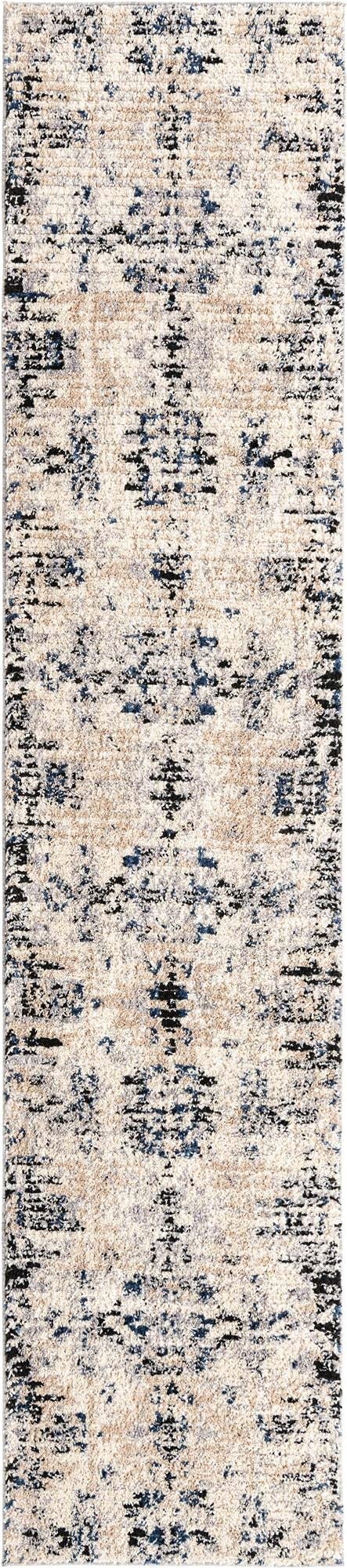 Rugs.com Tucson Collection 12 Ft Ivory Runner Rug – Soft Low Pile for Hallways & Entryways | Perfect for Home Decor, Living Room, Bedroom & Office